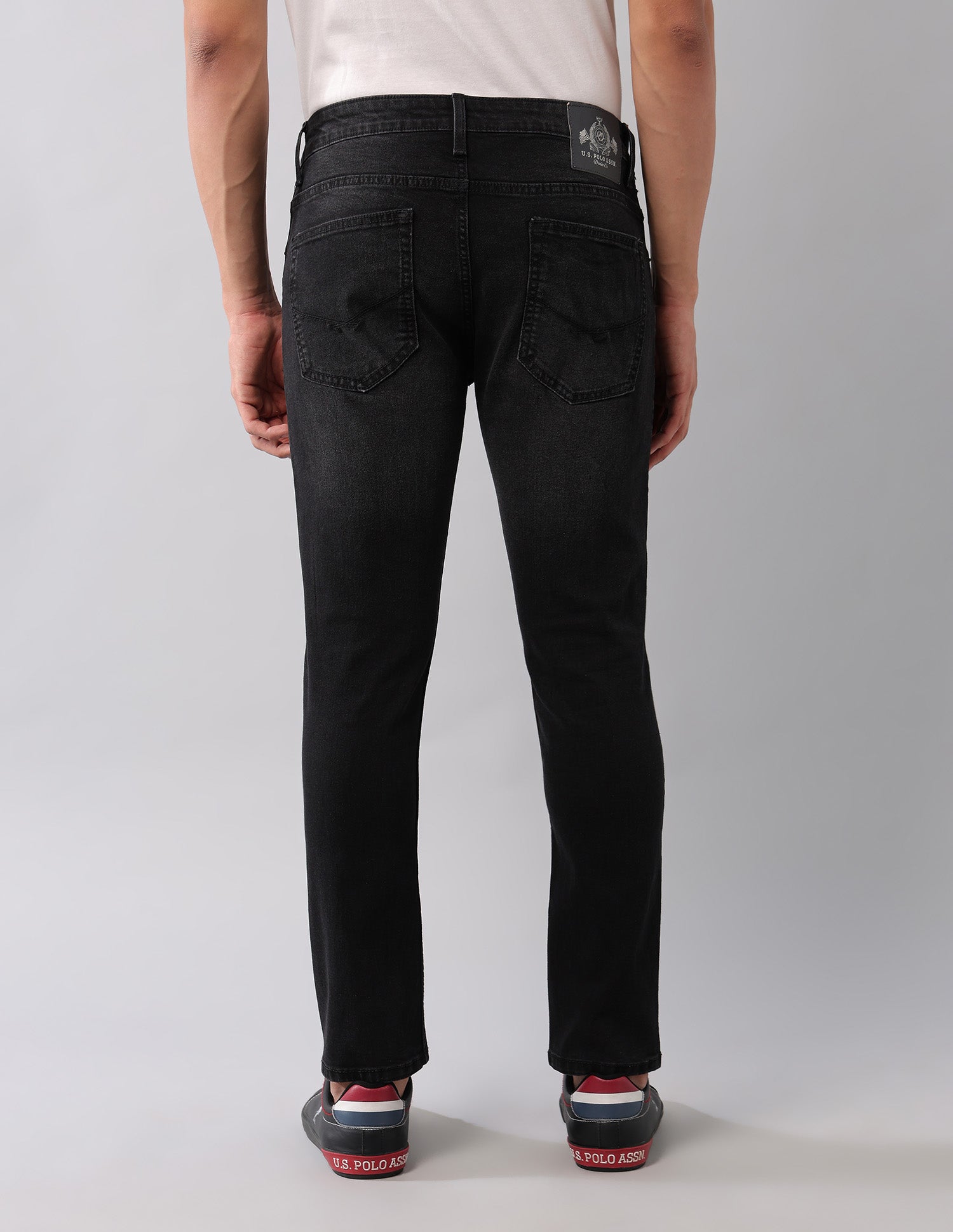 Henry Tapered Fit Black Jeans Black - U.S. Polo Assn. India | Large