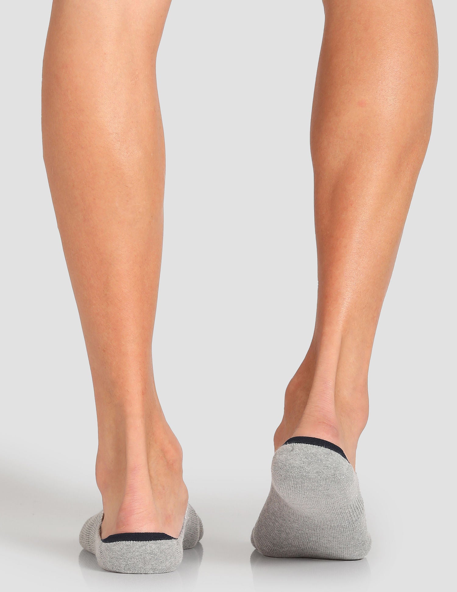 Terry Finish No Show ES004 Socks - Pack Of 3 Light Grey, Anthra Melange and Black - U.S. POLO ASSN. | Large