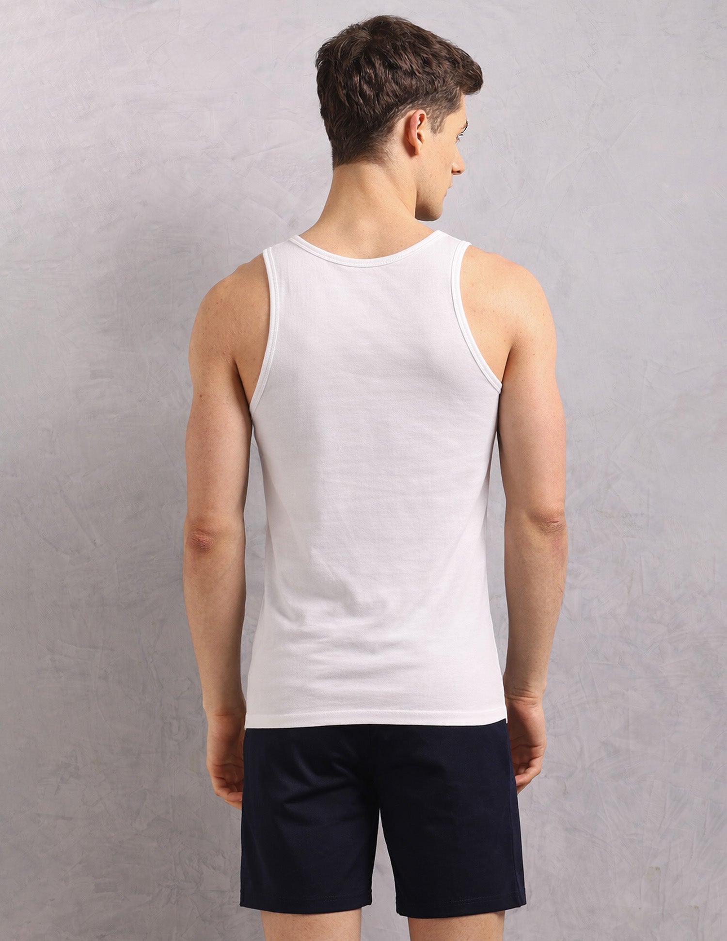 Moisture Absorbent Stretch Fit AV001 Vest - Pack Of 1 White - U.S. Polo Assn. India | Large