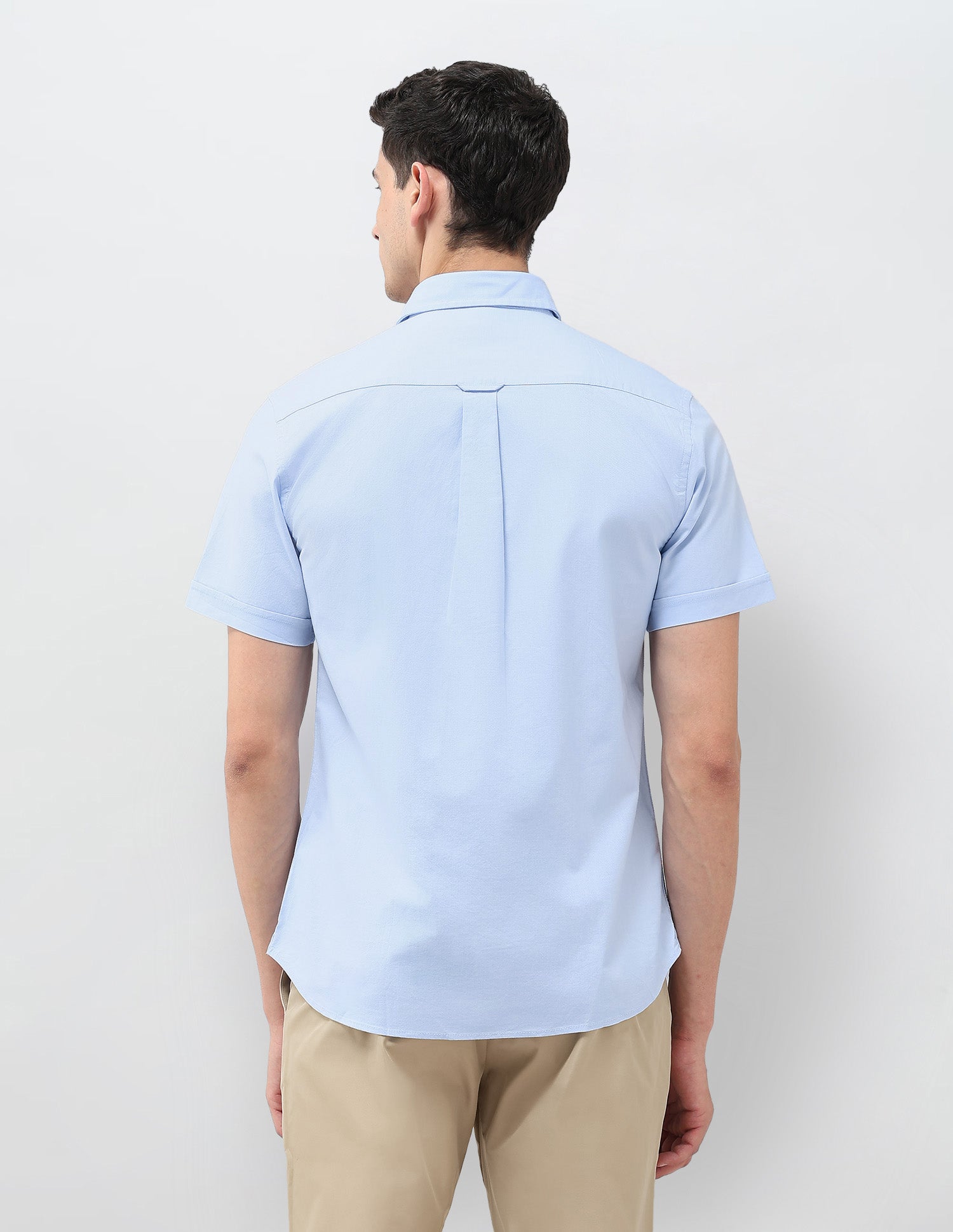 Tailored Fit Oxford Shirt Light Blue - U.S. Polo Assn. India | Large