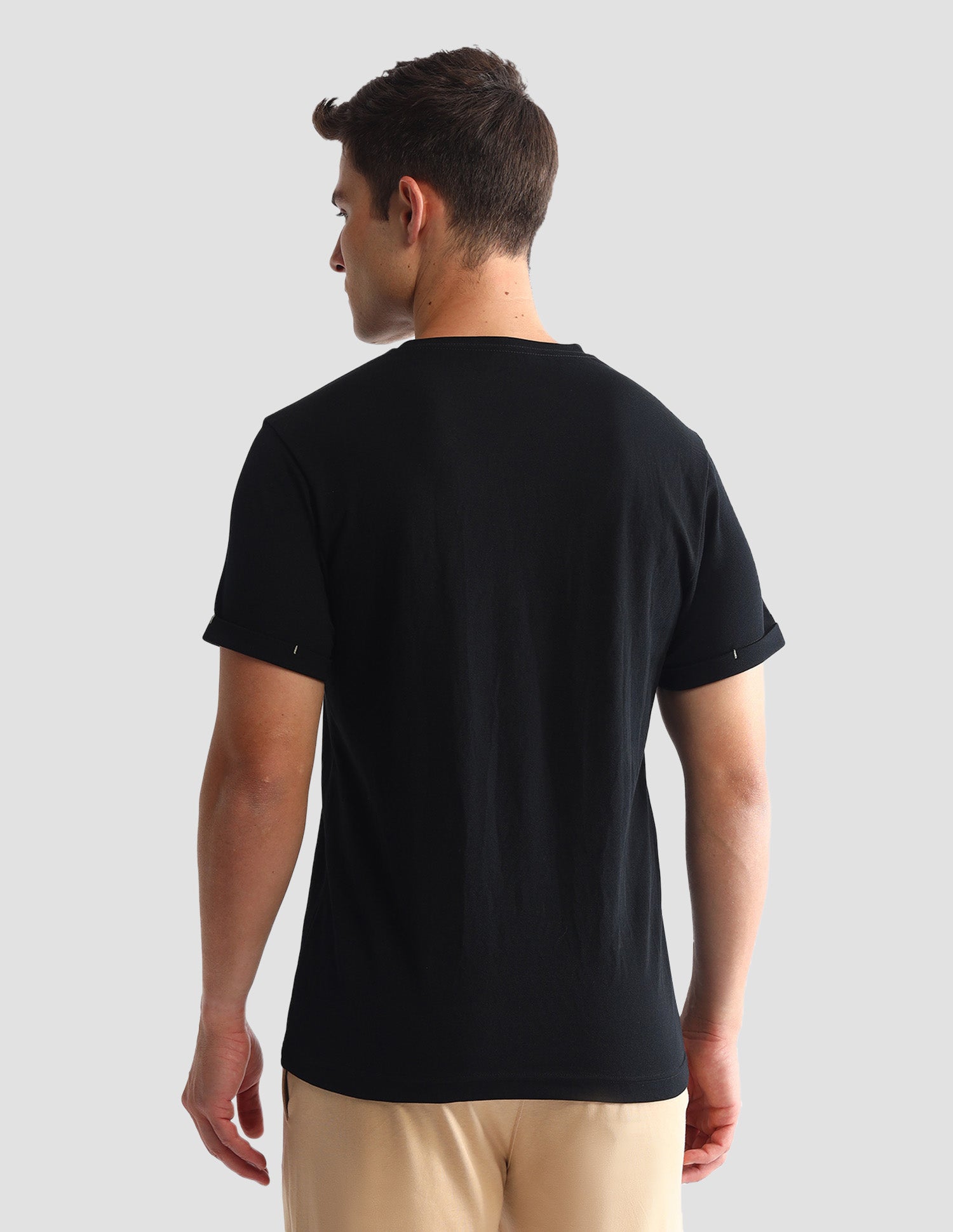 Solid Round Neck Loungewear T-Shirt Little Boy Blue - U.S. POLO ASSN. | Large