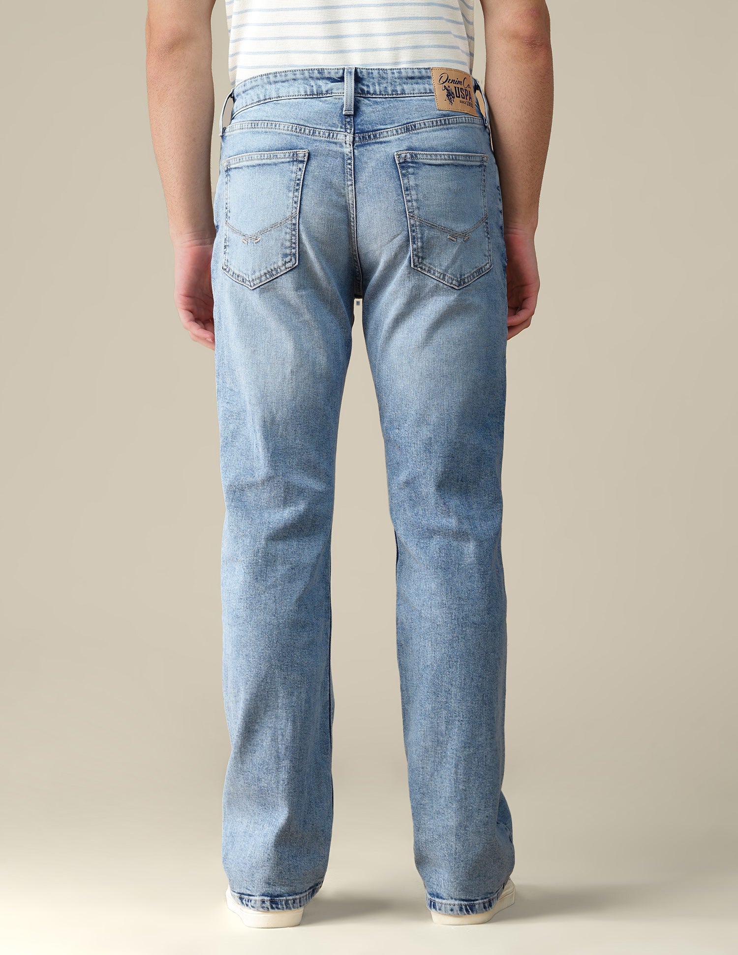 Connor Bootcut Fit Blue Jeans Light Blue - U.S. Polo Assn. India | Large