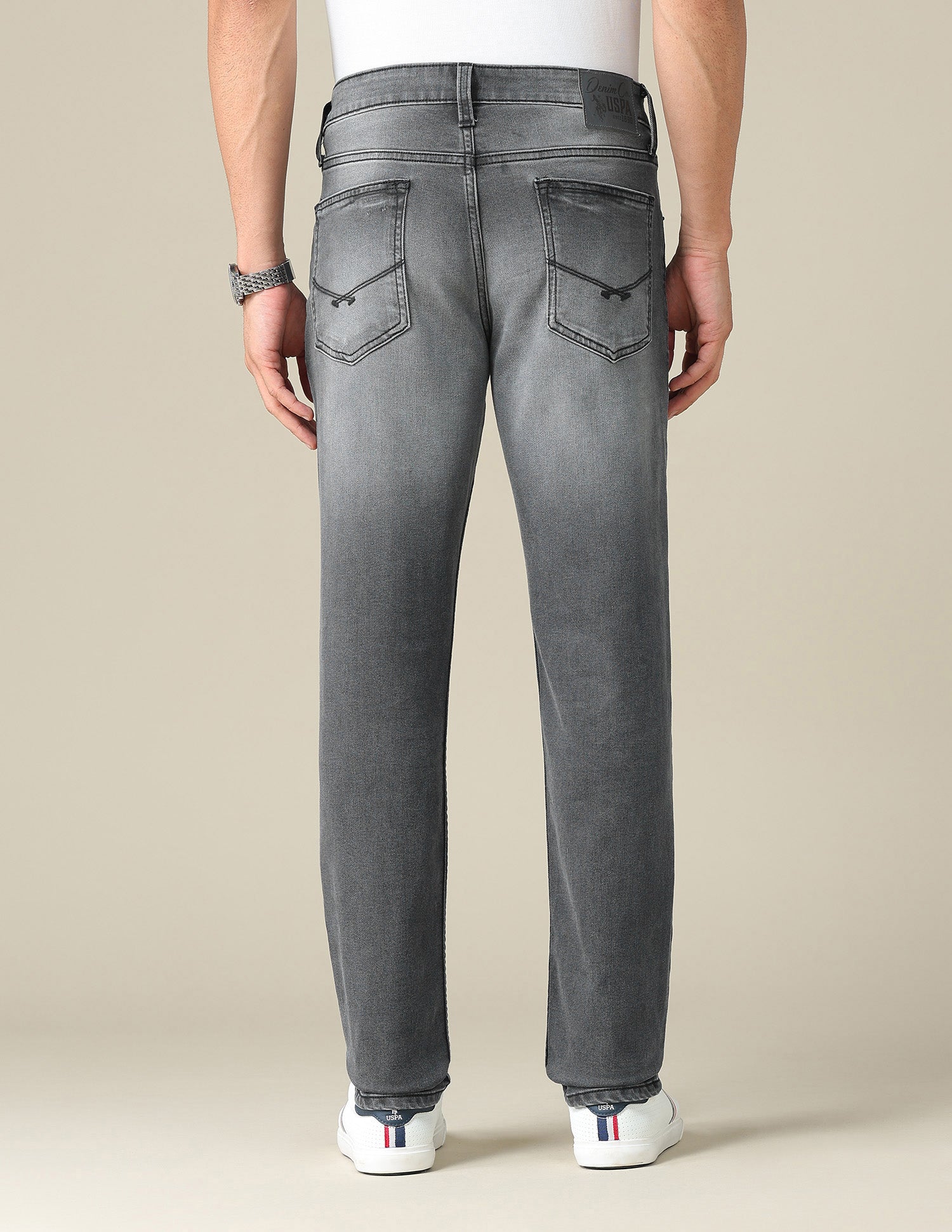 Brandon Slim Tapered Fit Black Jeans Black - U.S. POLO ASSN. | Large