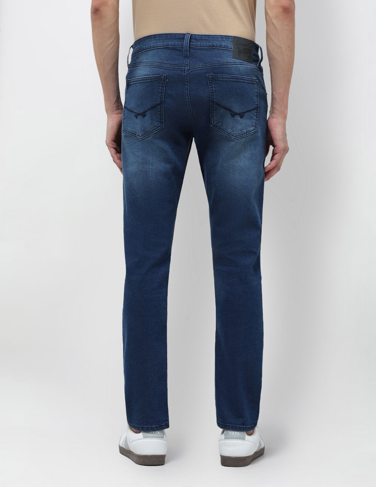 Brandon Slim Tapered Fit Blue Jeans Indigo - U.S. POLO ASSN. | Large