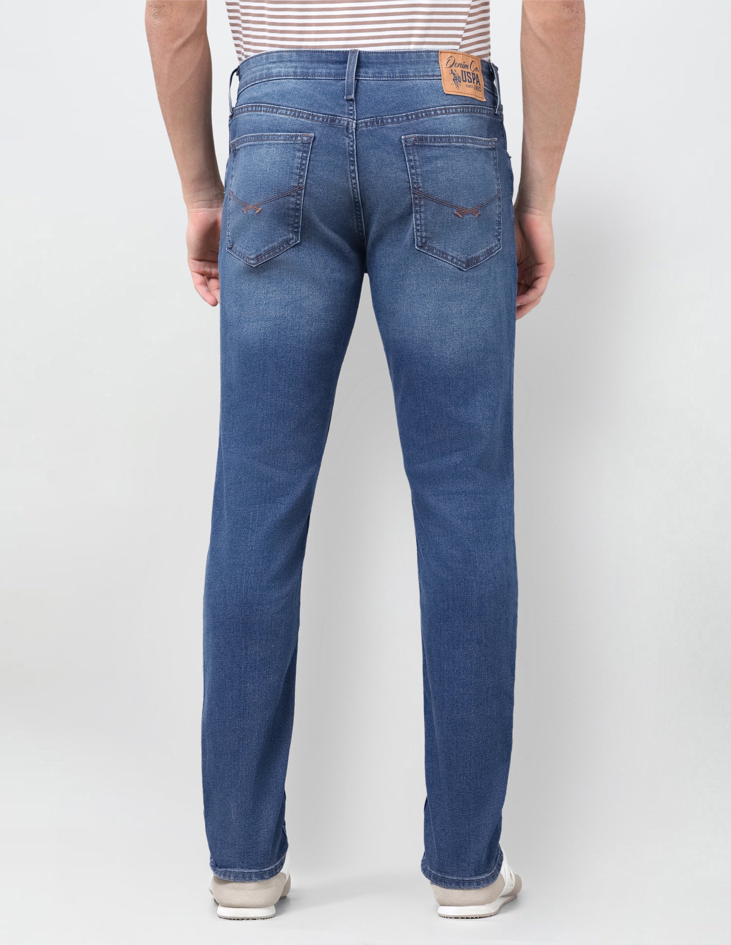 Brandon Slim-Tapered Fit Blue Jeans Indigo - U.S. Polo Assn. India | Large