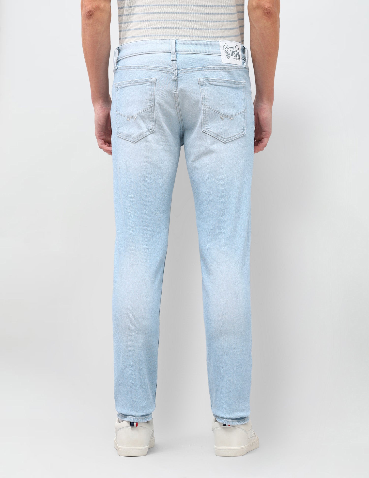 Brandon Slim-Tapered Fit Blue Jeans Light Blue - U.S. Polo Assn. India | Large