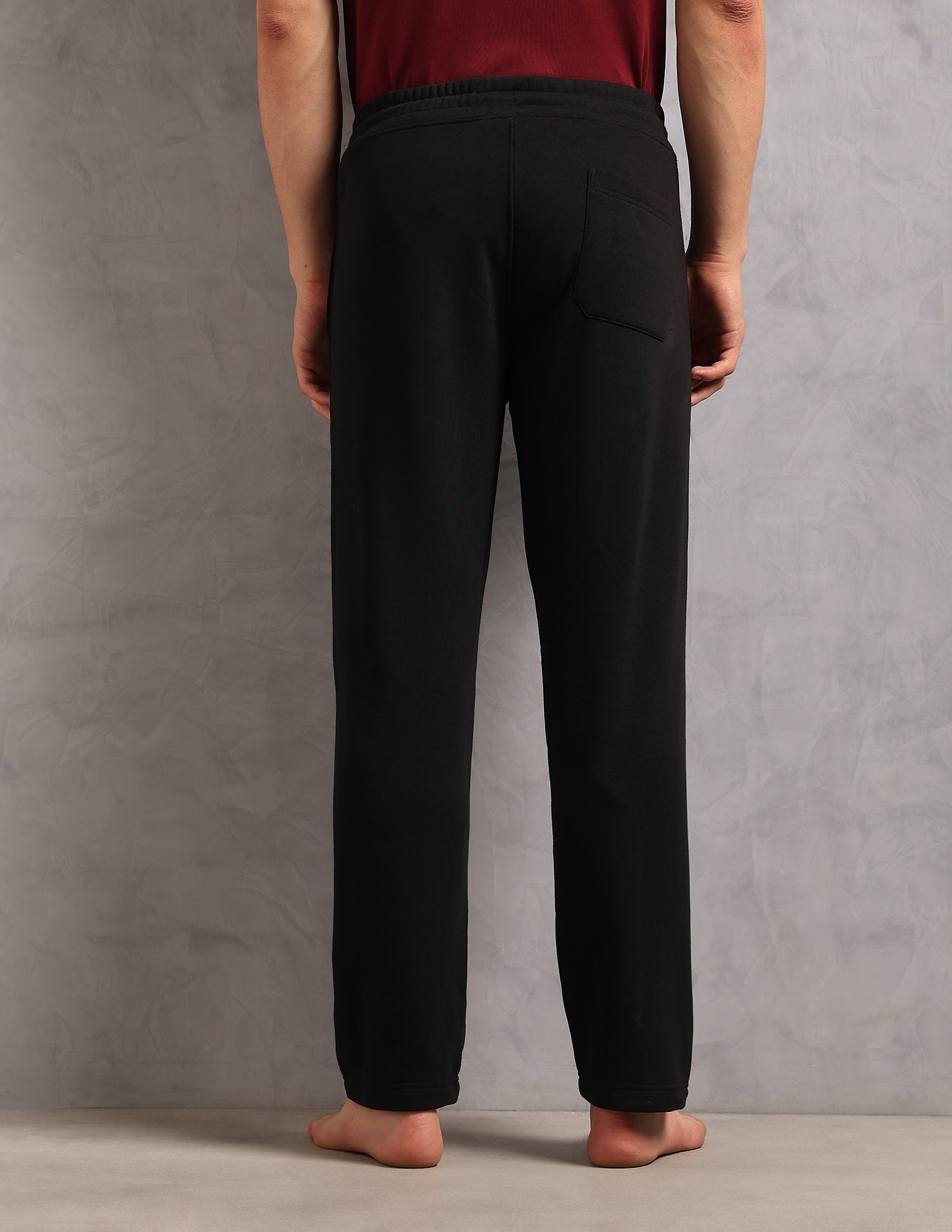 Mid Rise Fleece OR007 Lounge Pants - Pack Of 1 Black - U.S. POLO ASSN. | Large