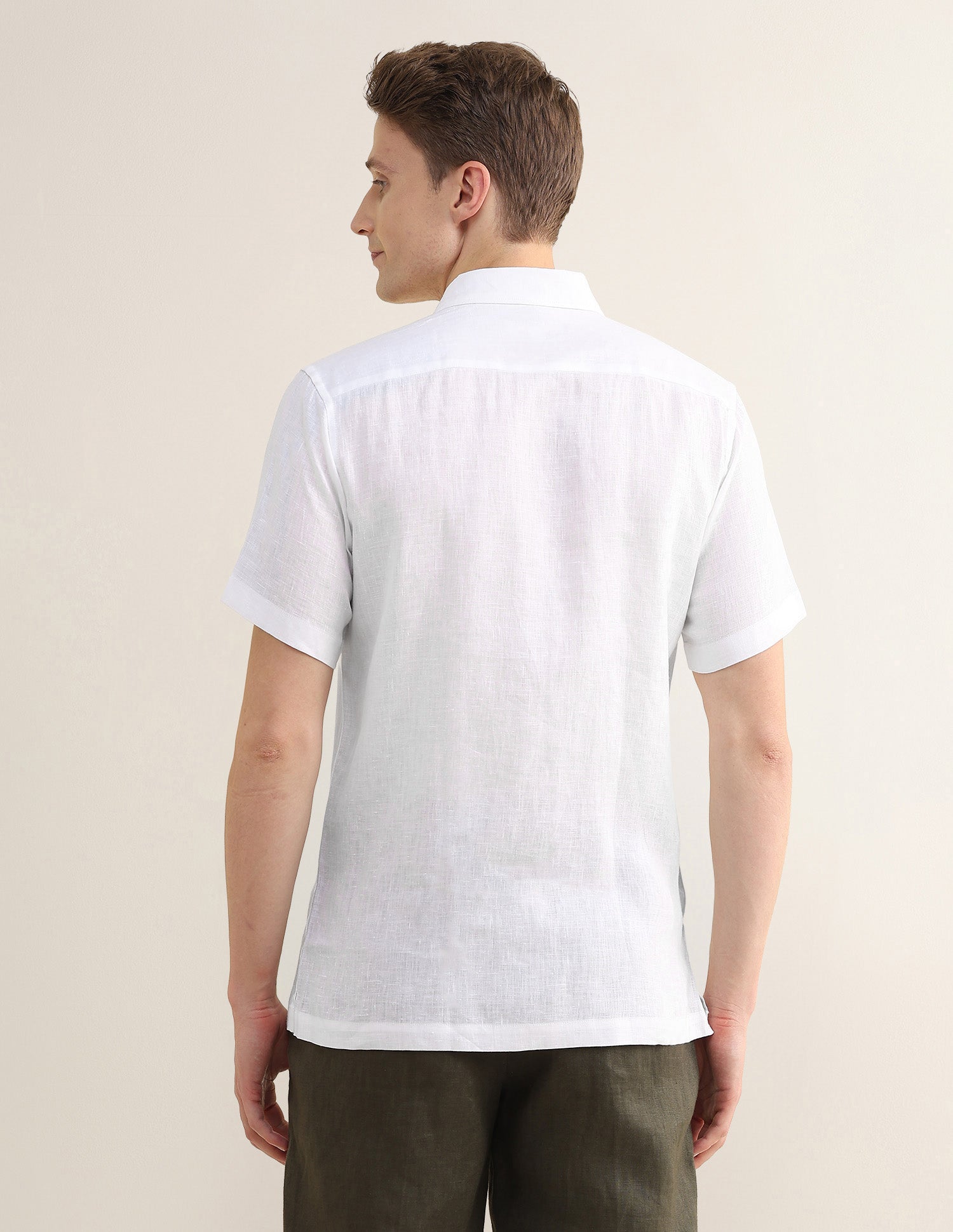 Solid Regular Fit Shirt White - U.S. Polo Assn. India | Large