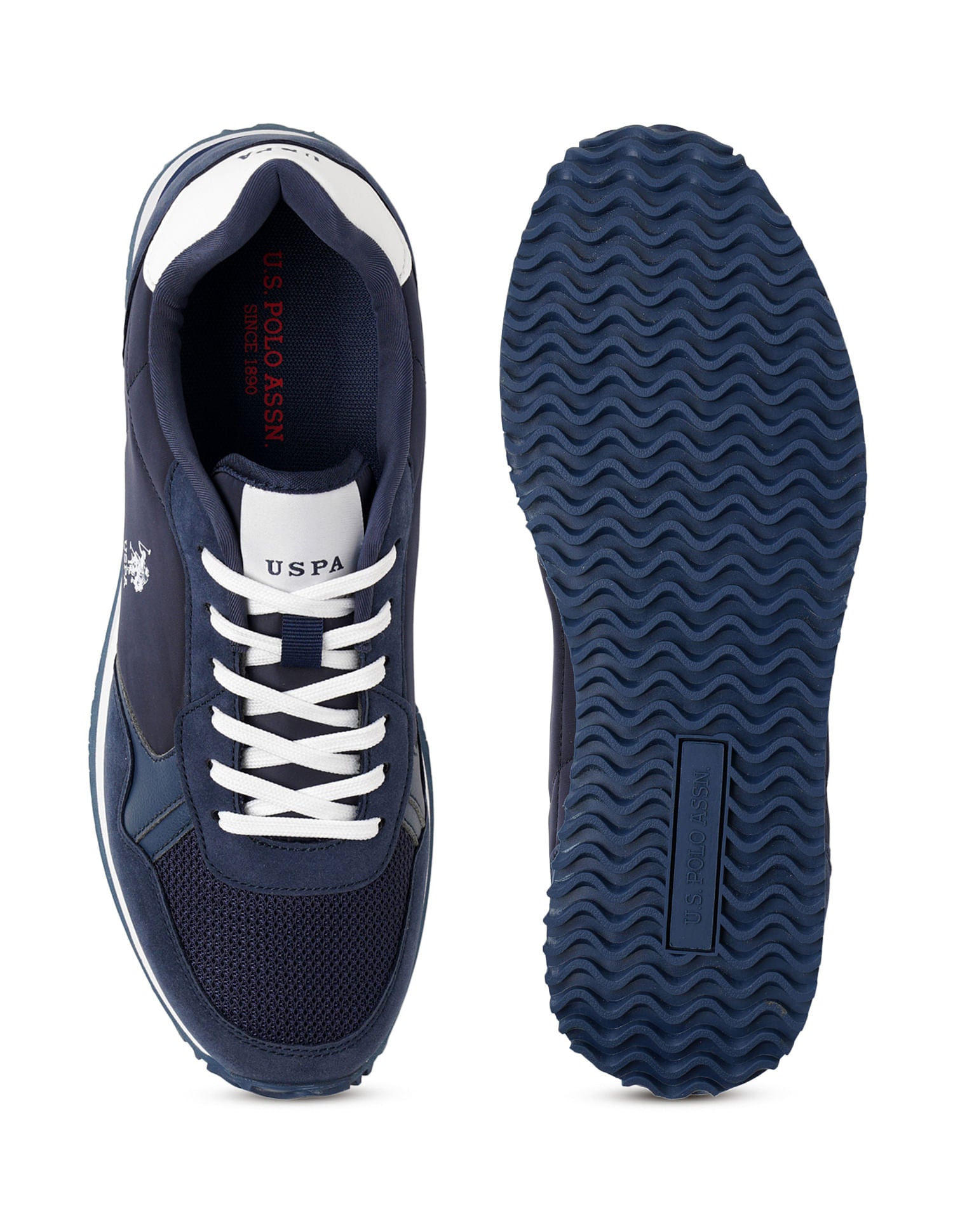 Men Darrion Navy Retro Joggers Sneakers Navy - U.S. POLO ASSN. | Large