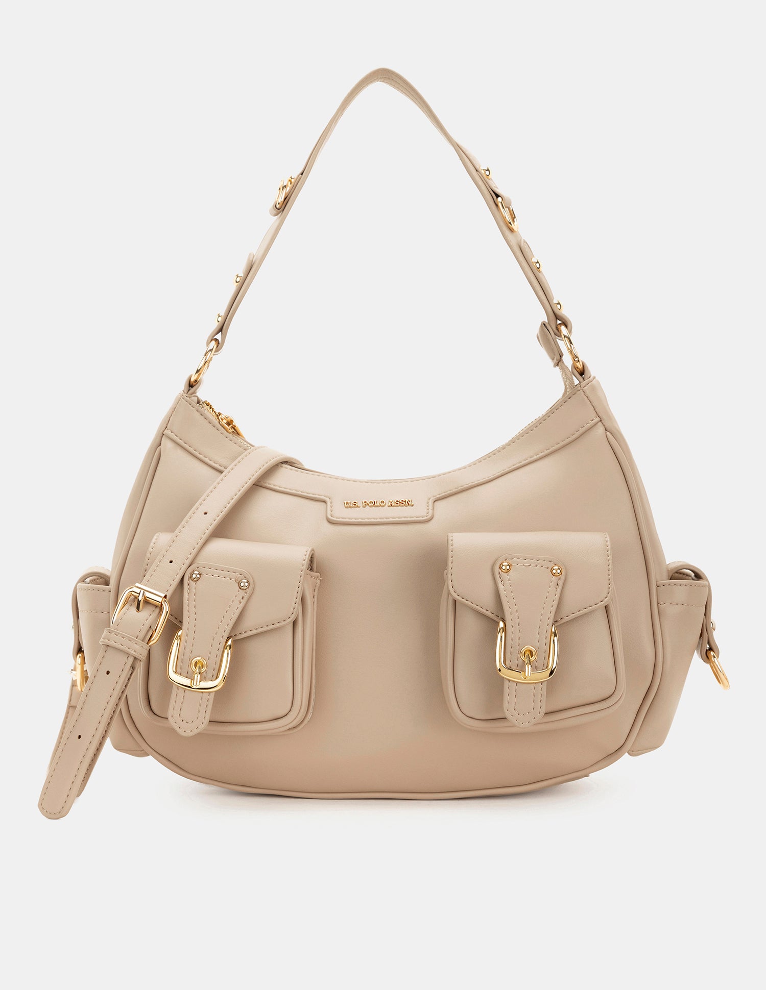 Women Alana Shoulder Bag Beige - U.S. POLO ASSN. | Large