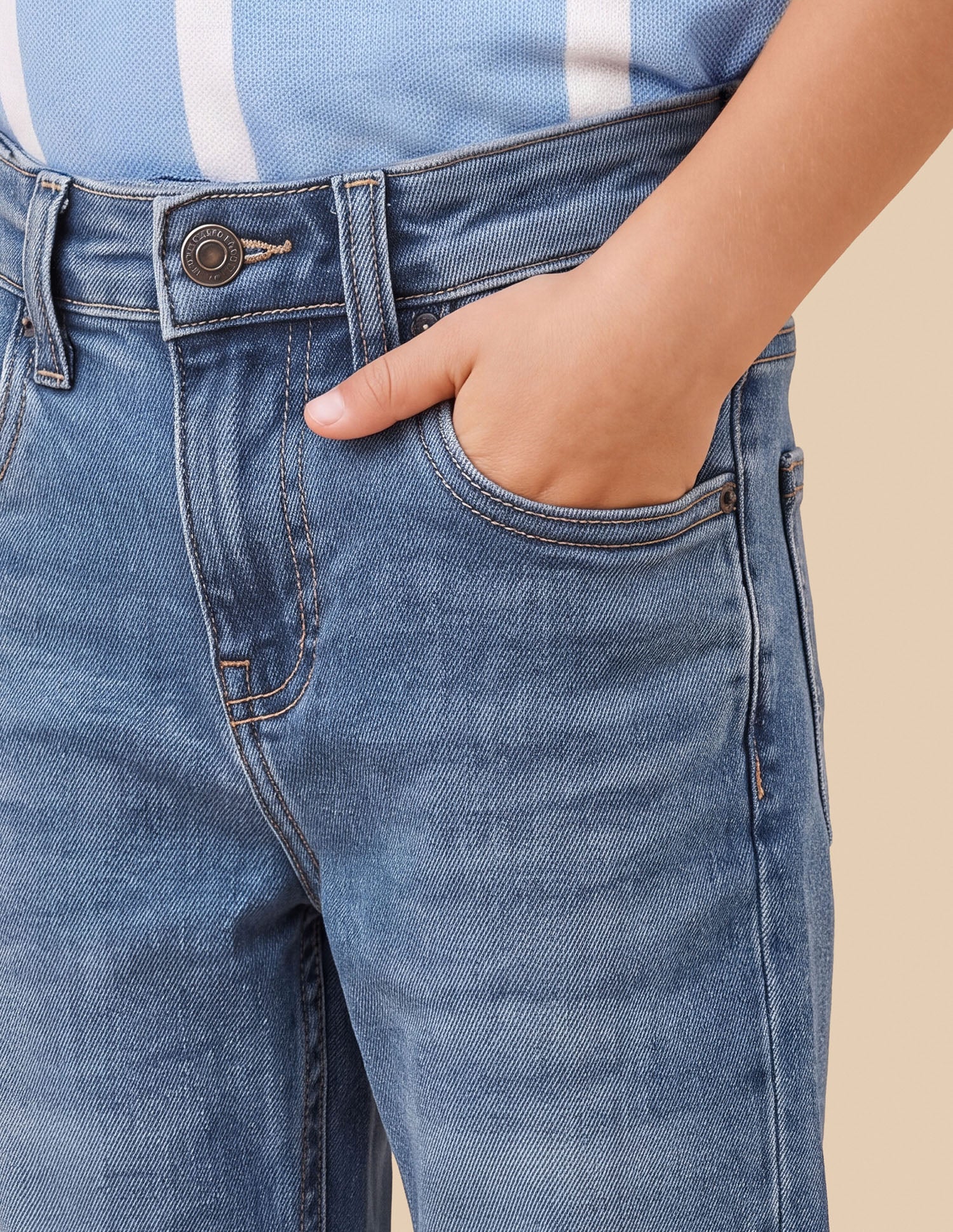 Baggy Fit Blue Jeans Light Blue - U.S. Polo Assn. India | Large