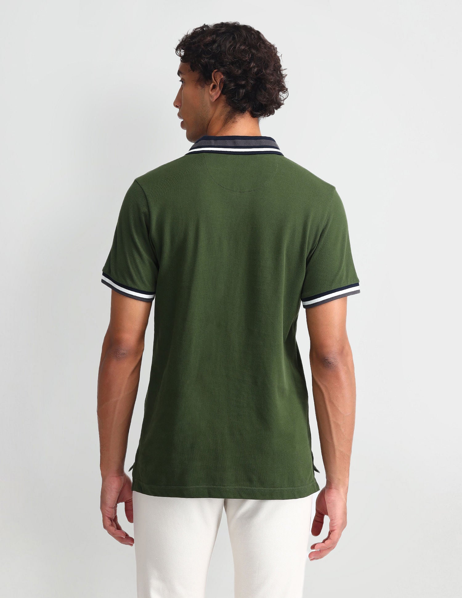 Outdoor Muscle Fit Solid Polo Shirt Dark Green - U.S. POLO ASSN. | Large