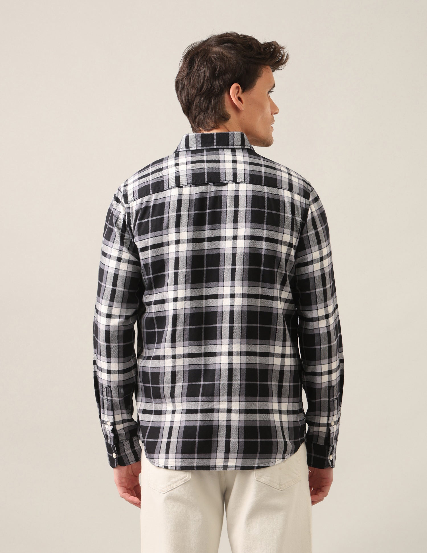Tartan Checked Twill Shirt Black - U.S. Polo Assn. India | Large