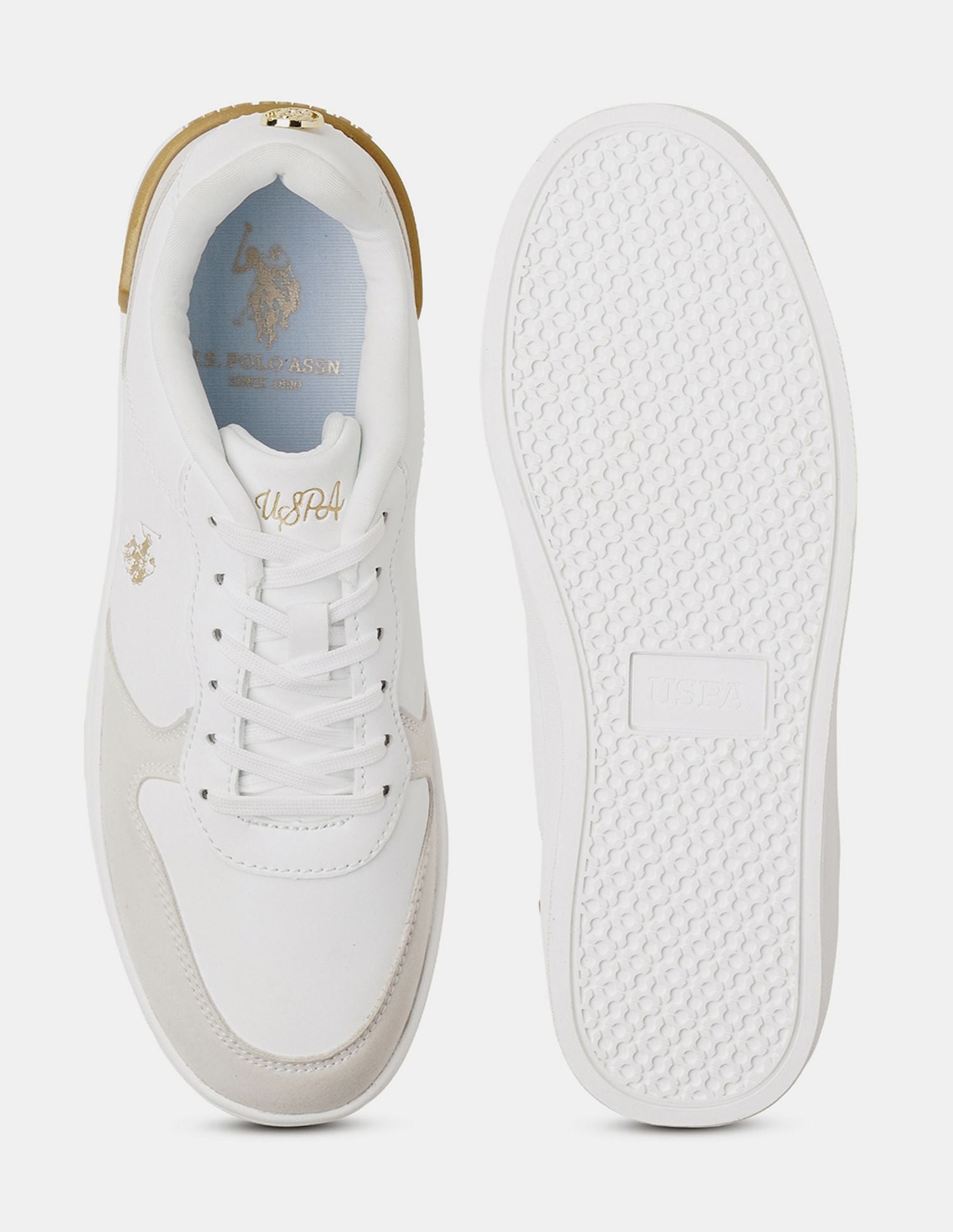 Women Ingrid 2.0 Colour Blocked Sneakers Off White - U.S. POLO ASSN. | Large