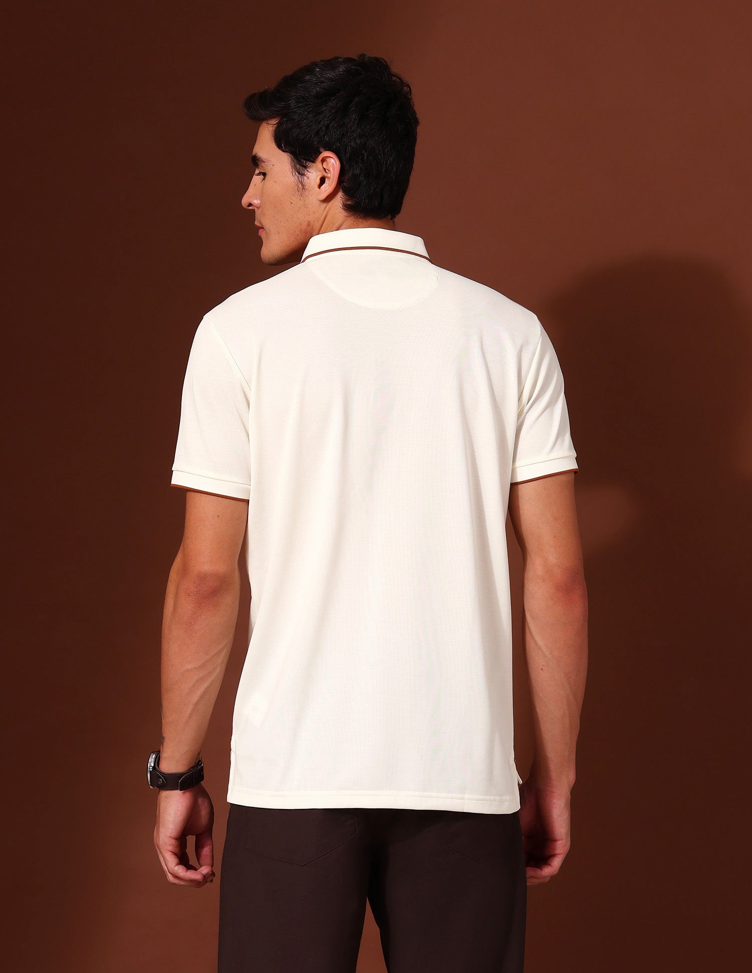 Slim Fit Work and Wander Polo Shirt Off White - U.S. POLO ASSN. | Large