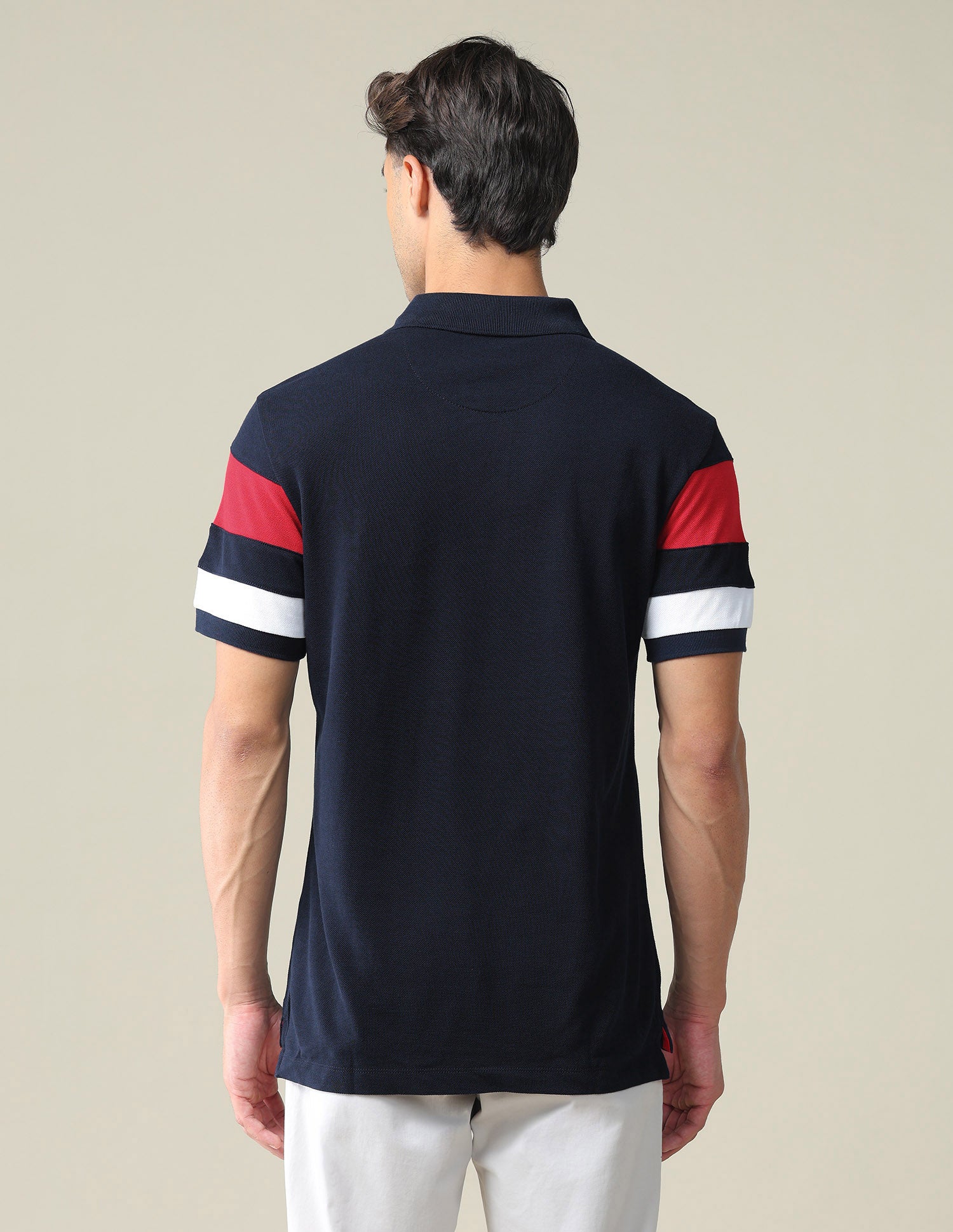 Solid Pique Polo Shirt Navy - U.S. POLO ASSN. | Large