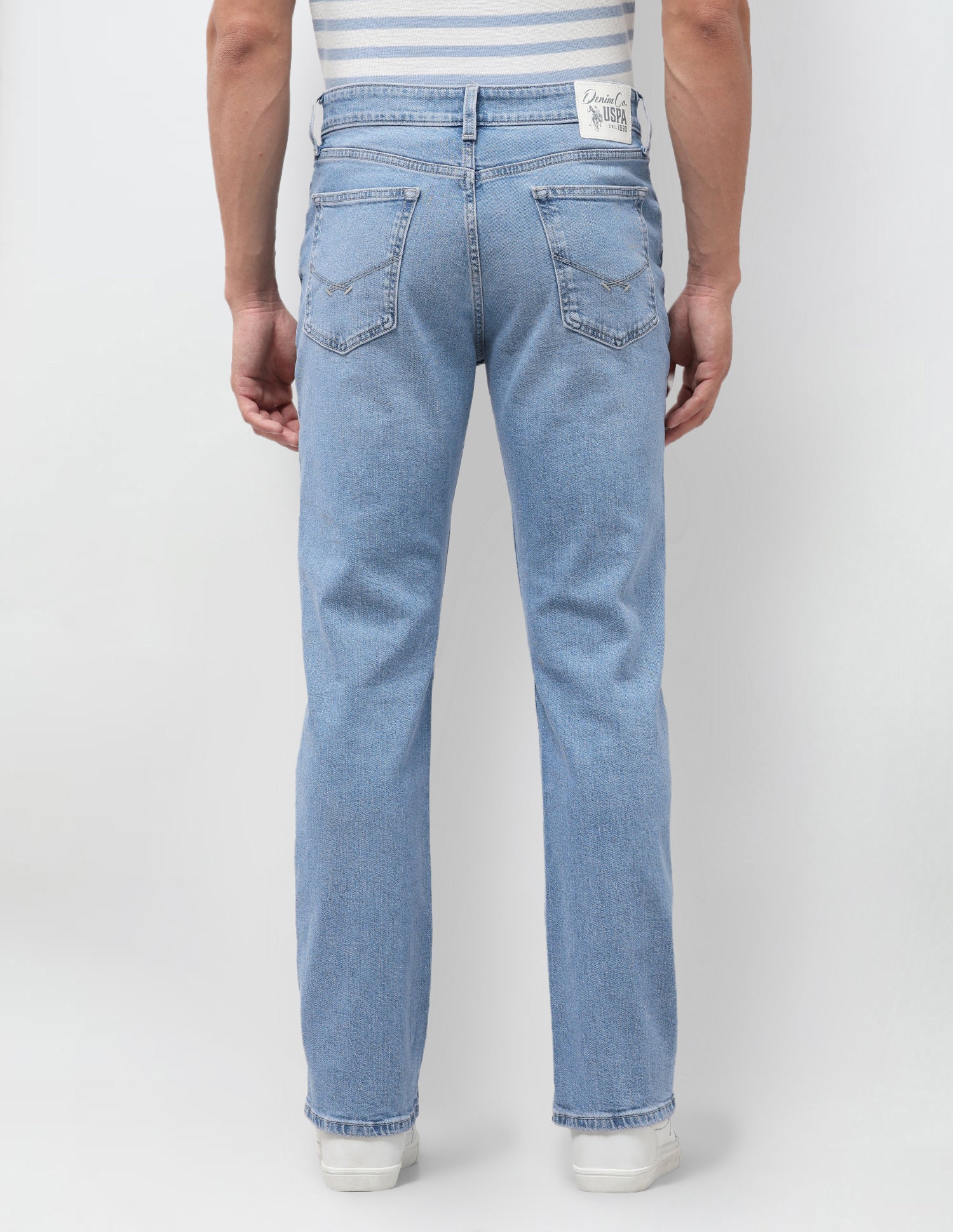 Connor Bootcut Fit Blue Jeans Light Blue - U.S. Polo Assn. India | Large