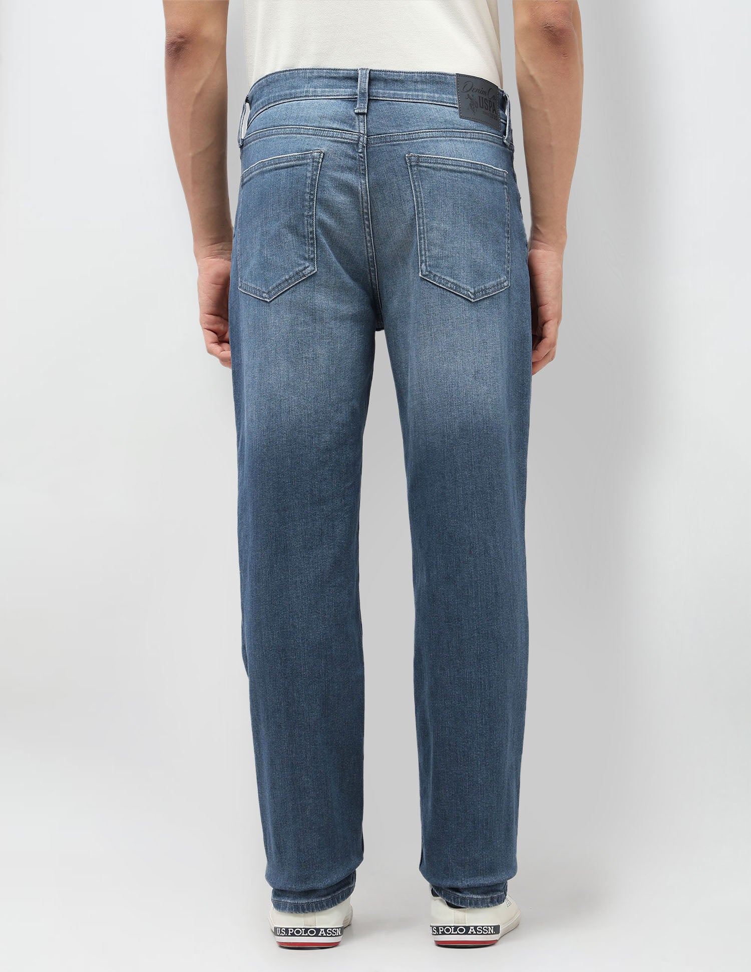 Shawn Relaxed Fit Blue Jeans Ms Wash - U.S. POLO ASSN. | Large