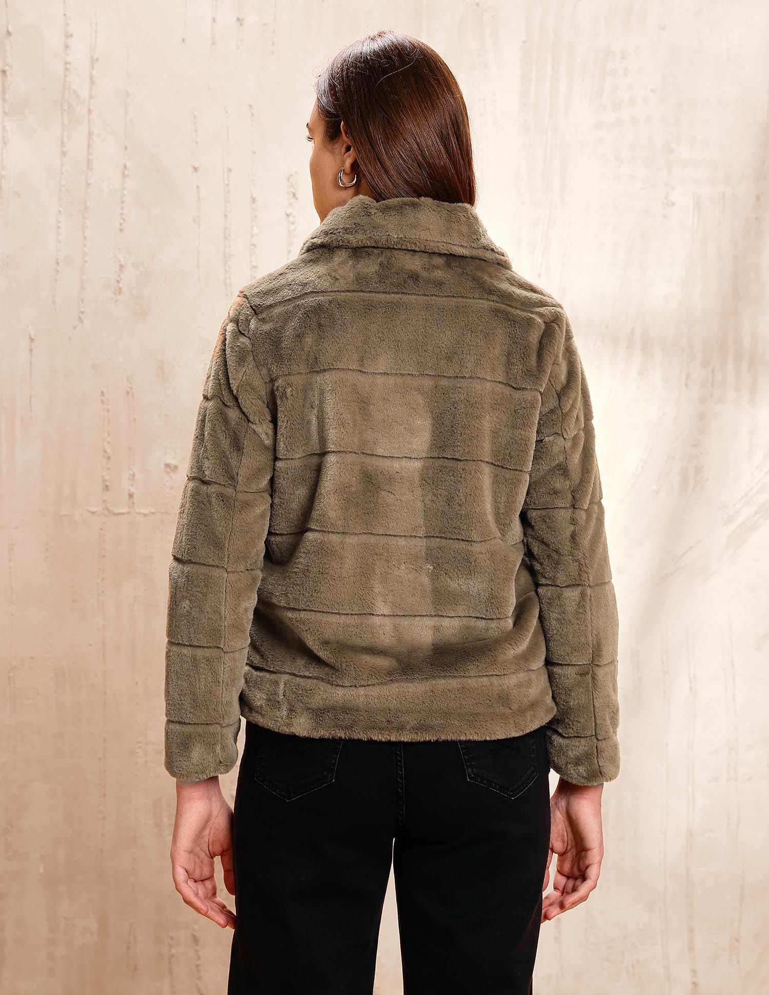 Solid Regular Fit Jacket Brown - U.S. POLO ASSN. | Large