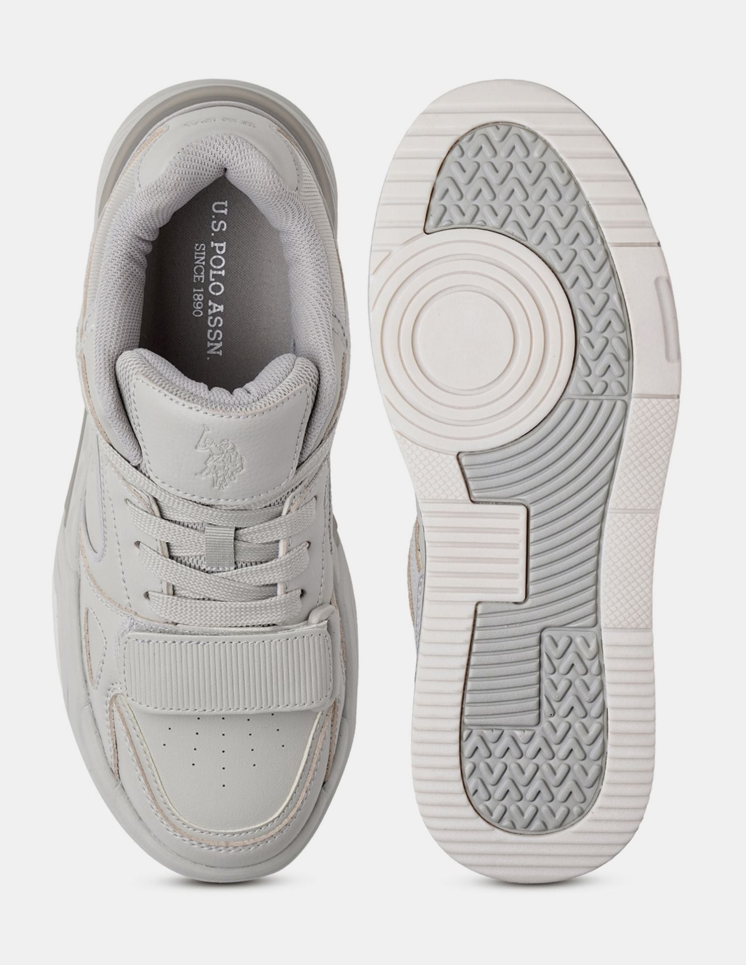 Men Low Top Mark Sneakers Beige - U.S. Polo Assn. India | Large