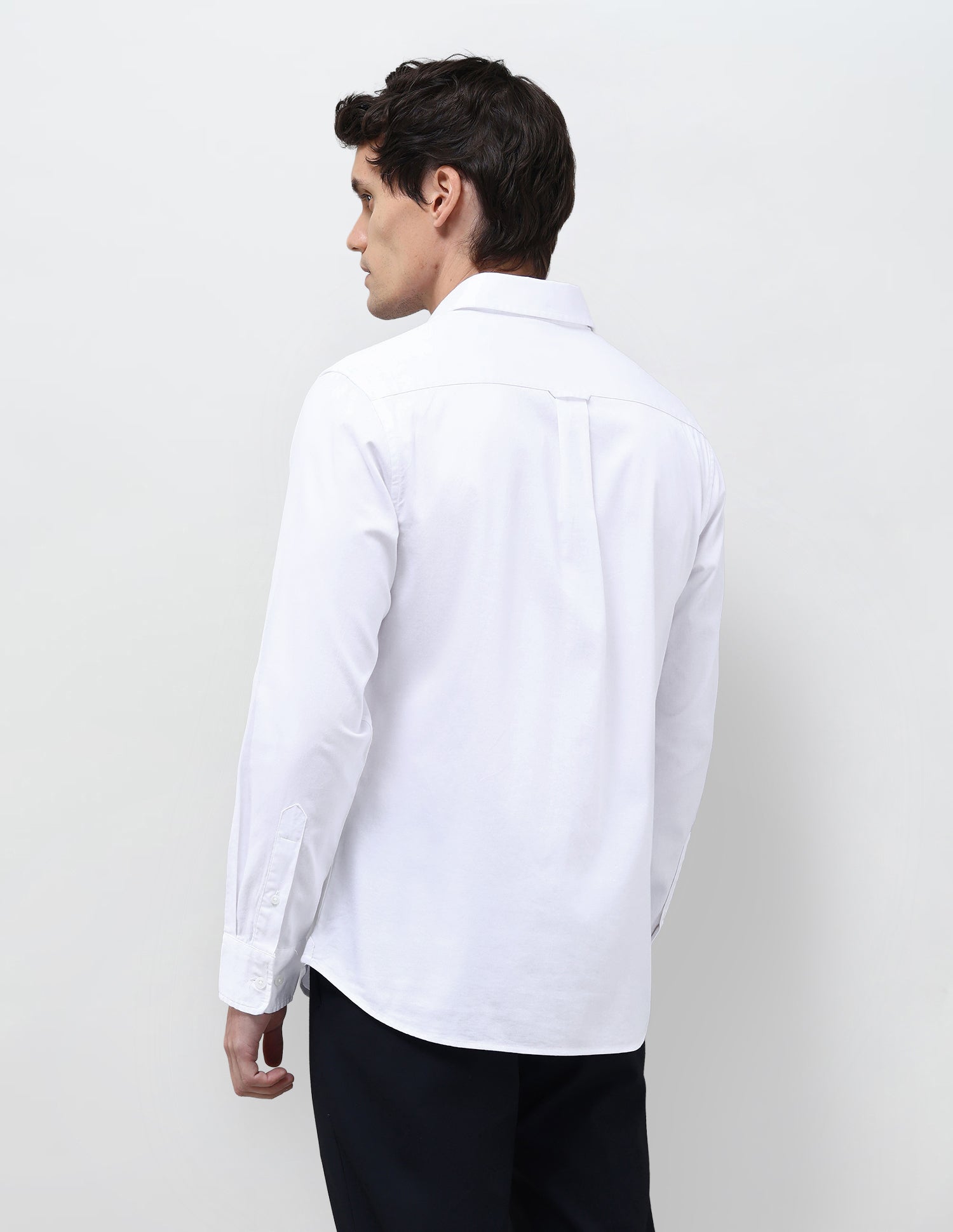 Dobby Tailored Fit Shirt White - U.S. Polo Assn. India | Large