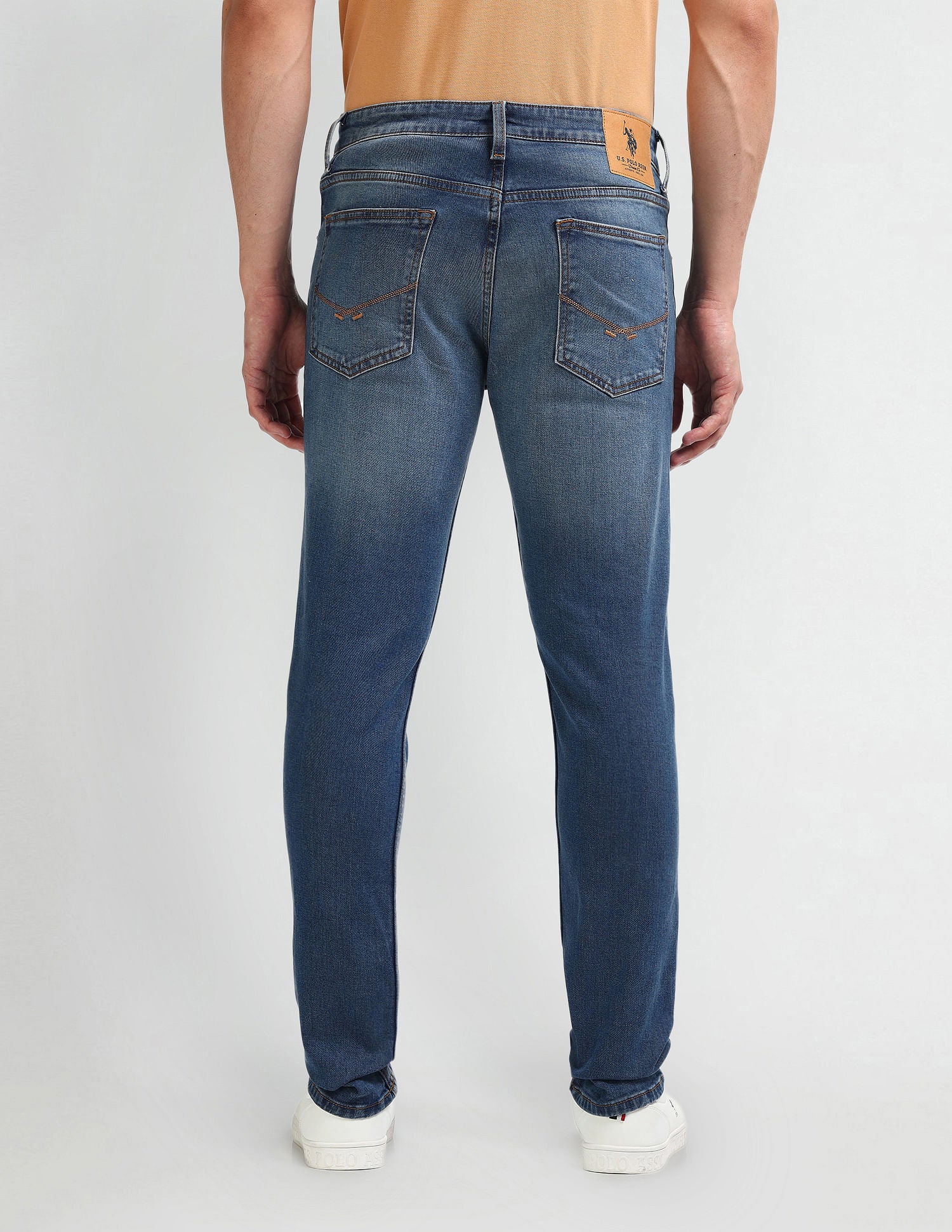 Brandon Slim Tapered Blue Jeans Blue - U.S. Polo Assn. India | Large