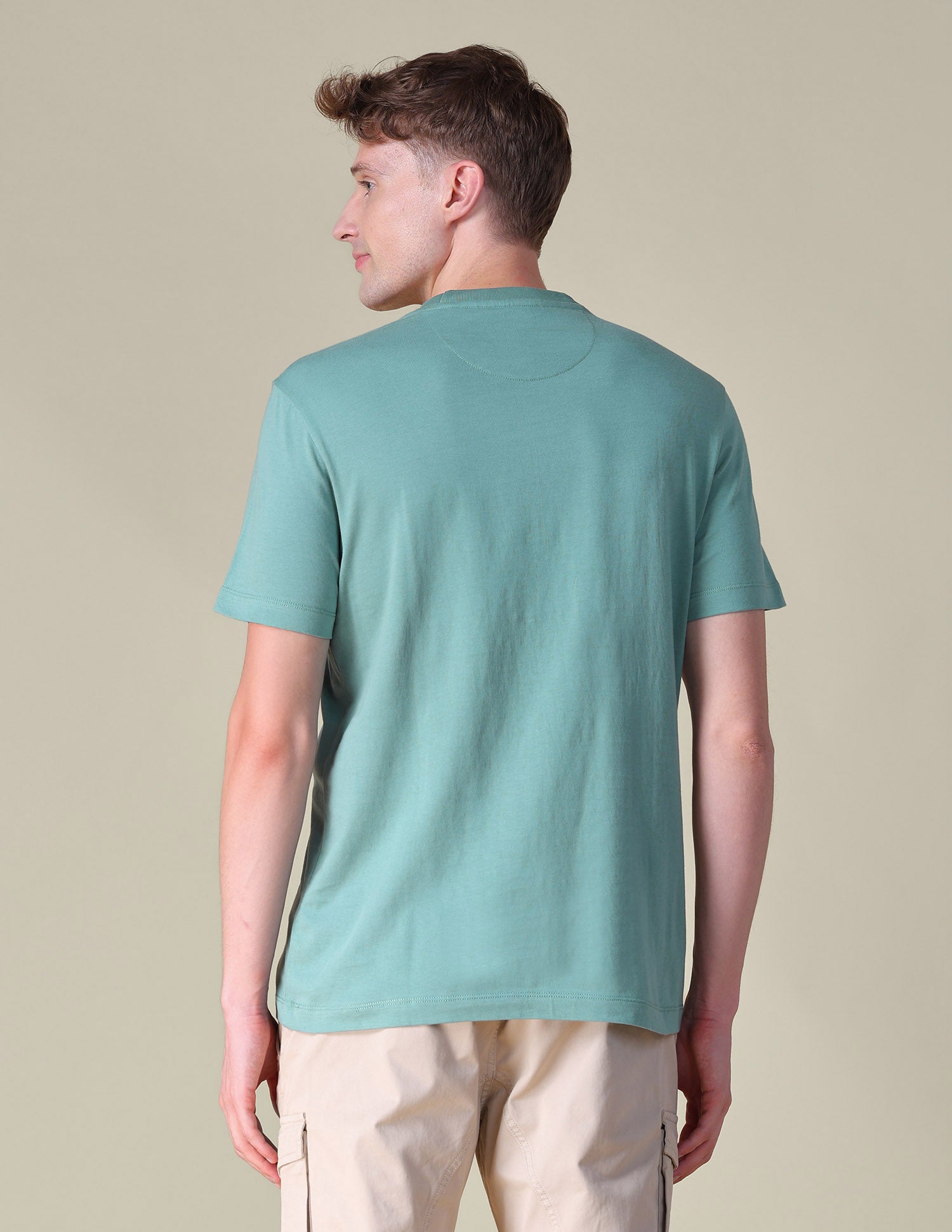 Graphic Brand Printed Slim Fit T-Shirt Light Green - U.S. POLO ASSN. | Large