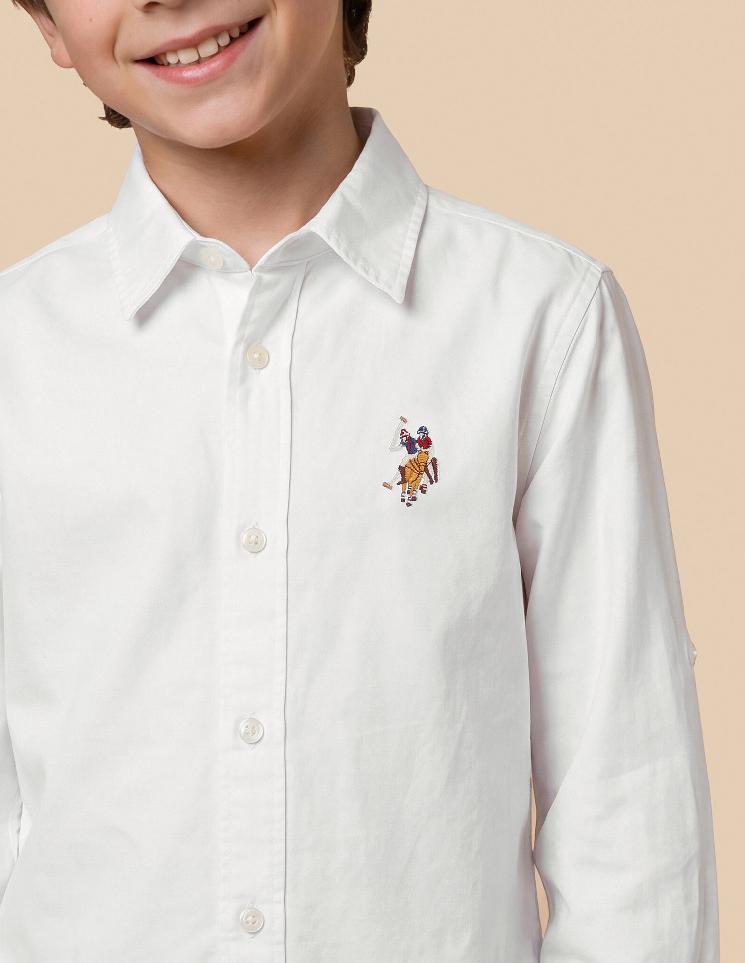 Solid Regular Fit Shirt White - U.S. Polo Assn. India | Large