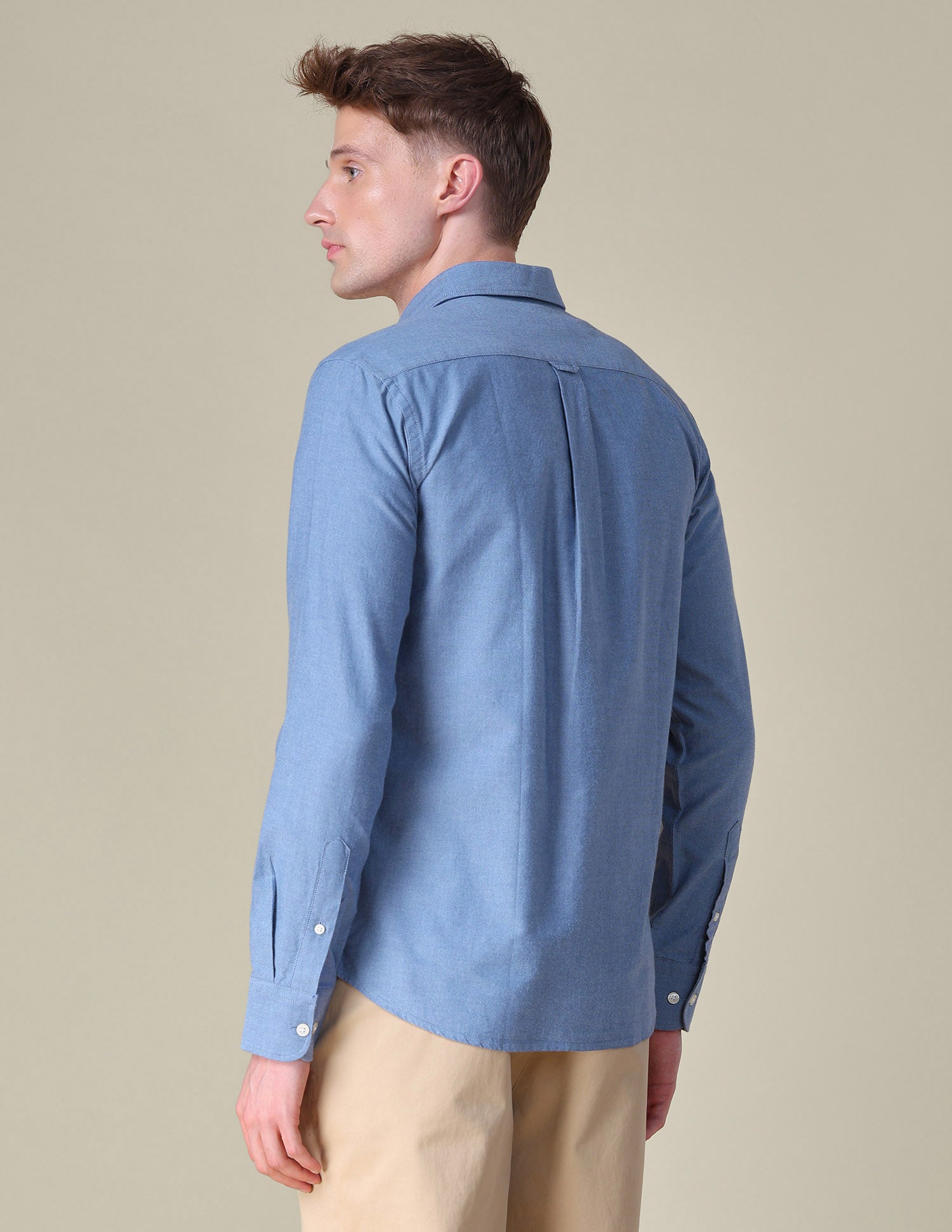 Horizontal Striped Tailored Fit Shirt Mid Blue - U.S. POLO ASSN. | Large