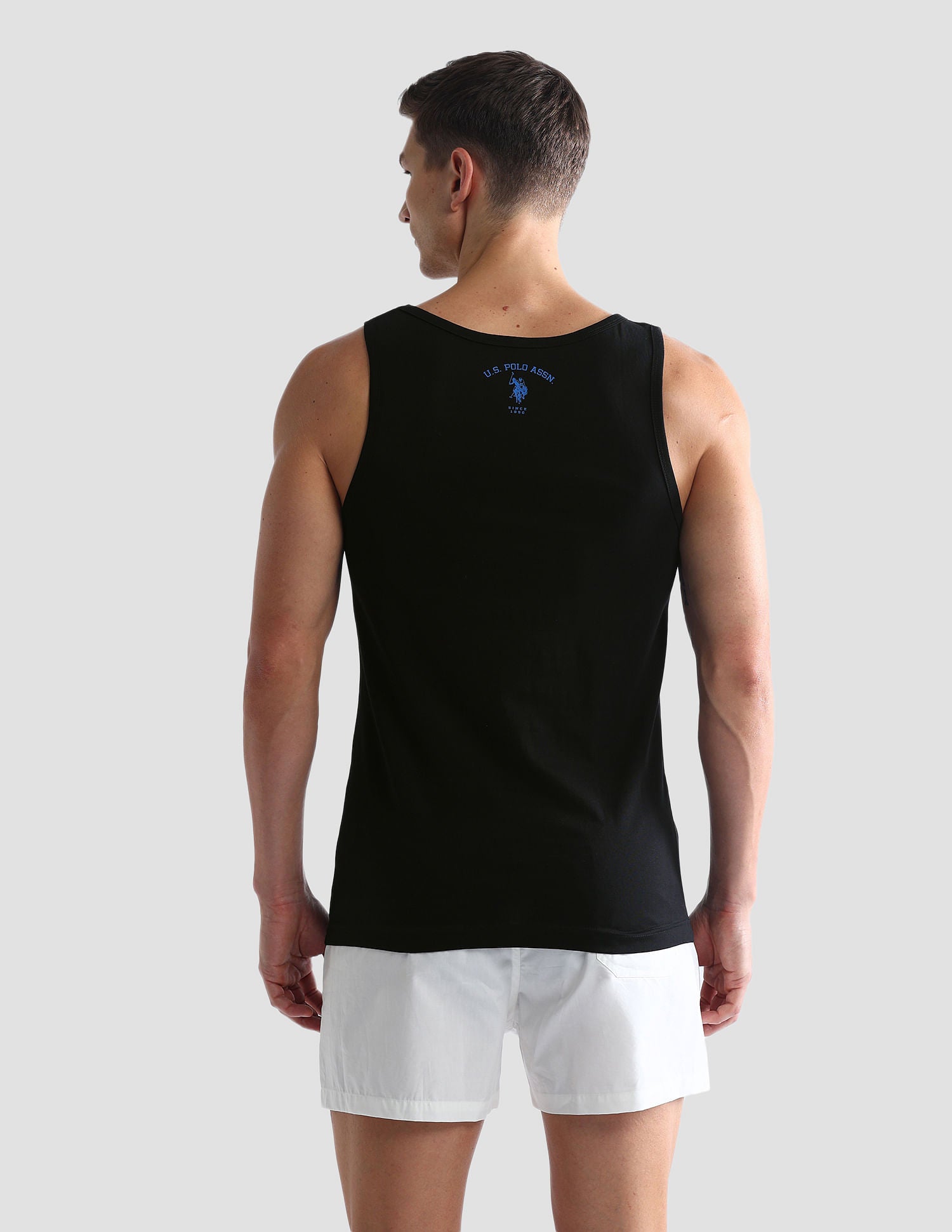 Graphic Print Cotton OEV02 Vest - Pack Of 1 Black - U.S. POLO ASSN. | Large