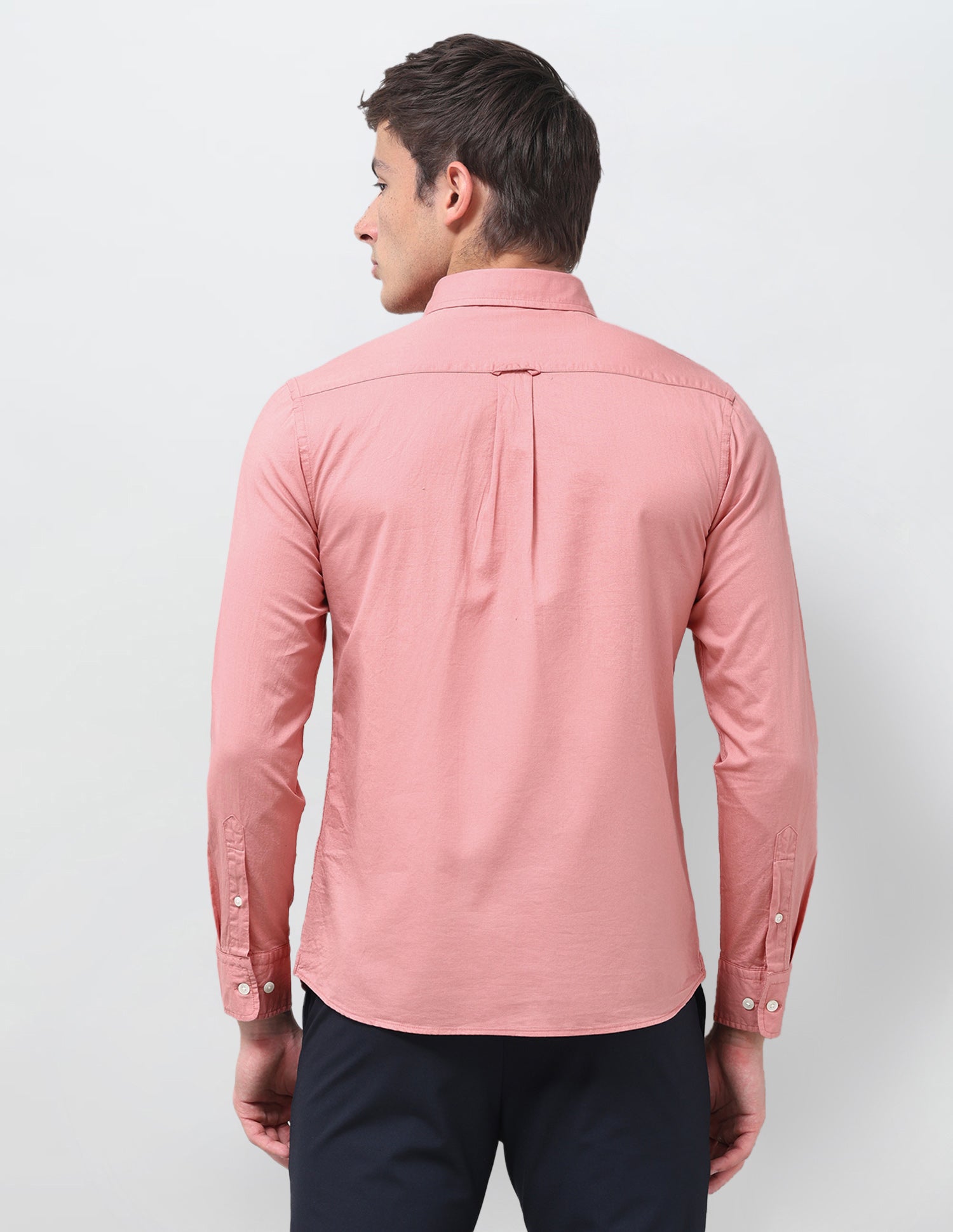 Tailored Fit Twill Shirt Pink - U.S. Polo Assn. India | Large