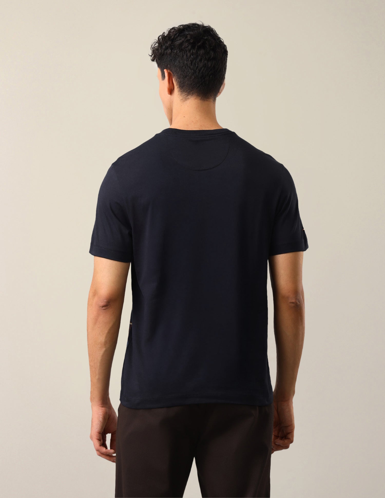 Graphic Brand Printed Slim Fit T-Shirt Navy - U.S. Polo Assn. India | Large