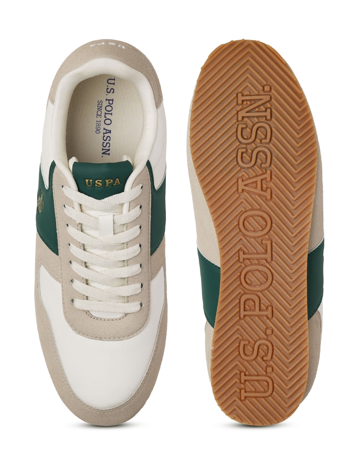 Men Enco Suede Colourblocked Sneakers Multi-colour - U.S. Polo Assn. India | Large