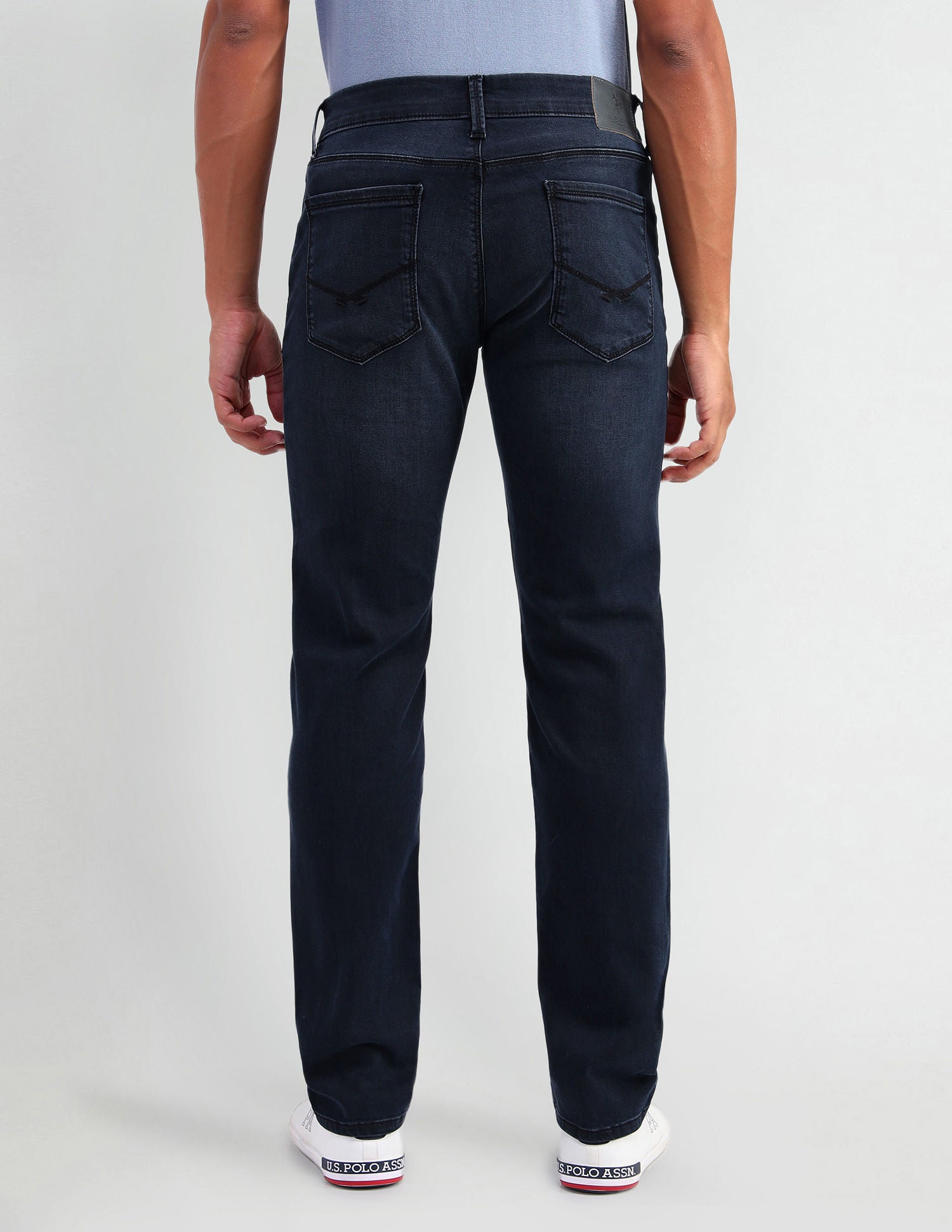 Brandon Slim Tapered Fit Blue Jeans Blue - U.S. Polo Assn. India | Large