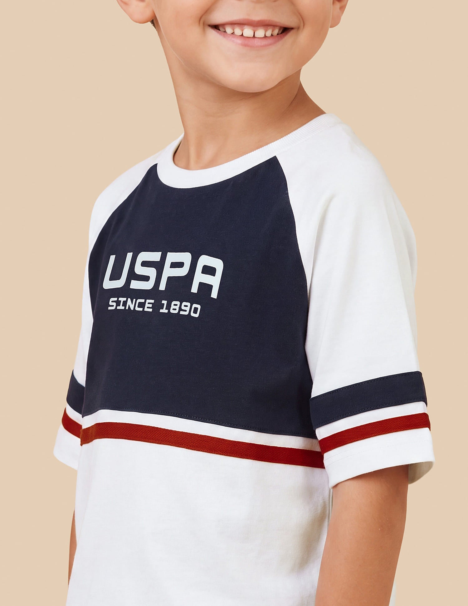 Brand Printed Oversized Fit T-Shirt White - U.S. Polo Assn. India | Large