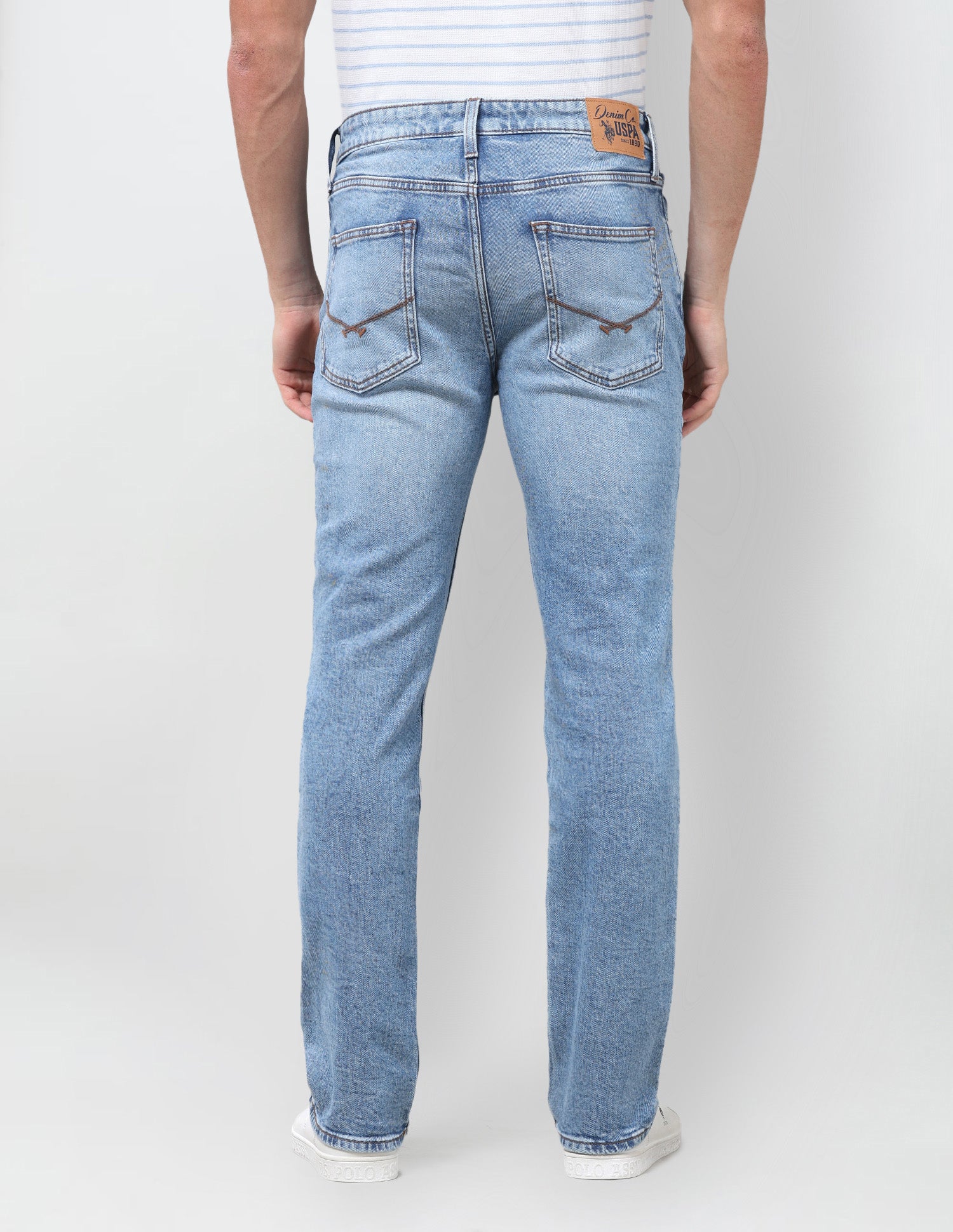 Harold Slim Straight Fit Blue Jeans Indigo - U.S. Polo Assn. India | Large