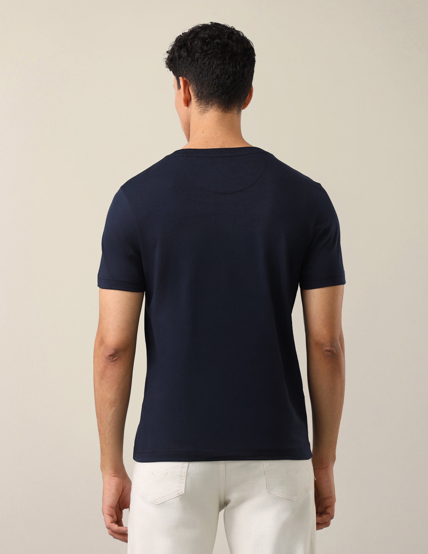 Brand Printed Regular Fit T-Shirt Navy - U.S. Polo Assn. India | Large