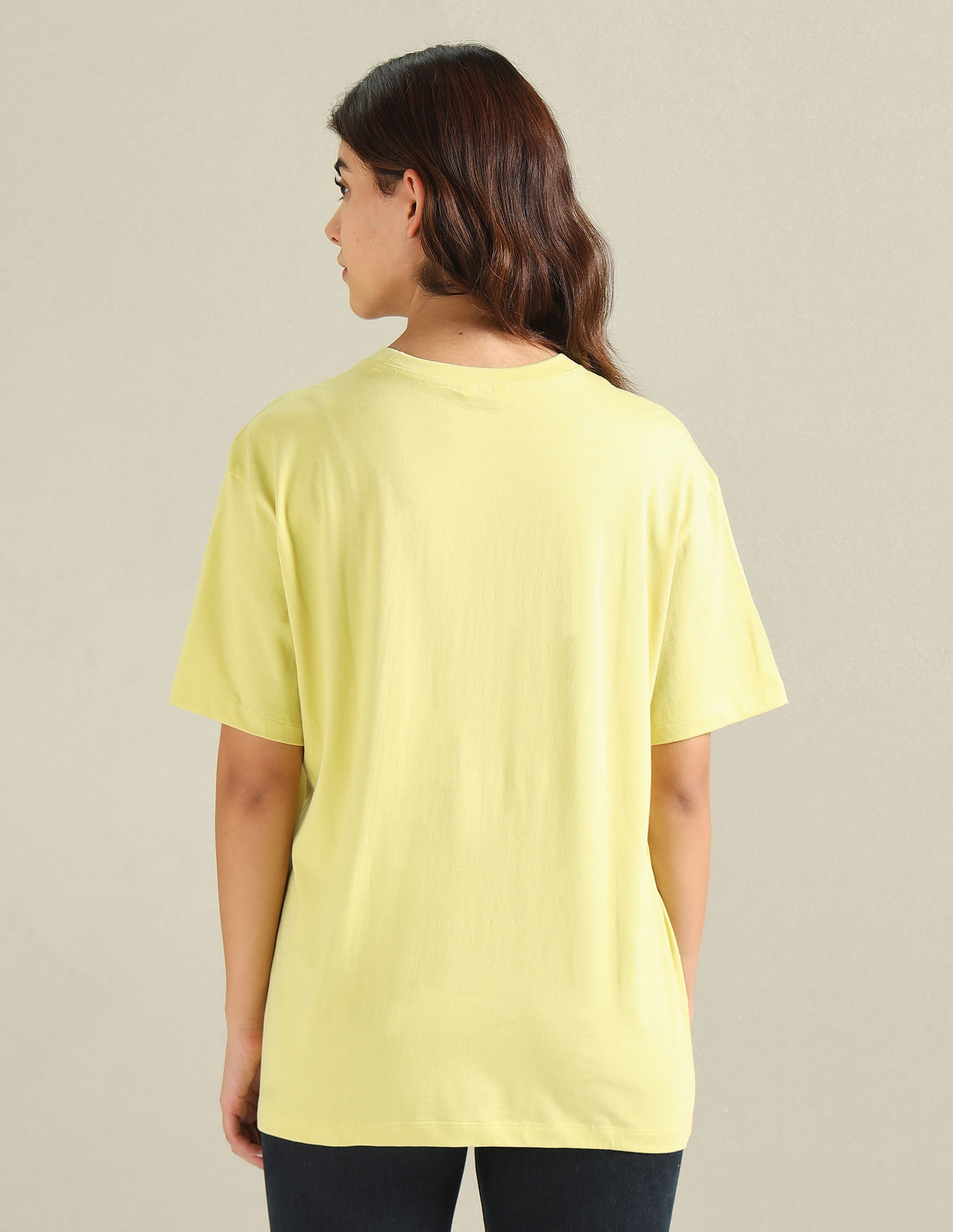 Pure Cotton Boyfriend T-Shirt Yellow - U.S. POLO ASSN. | Large