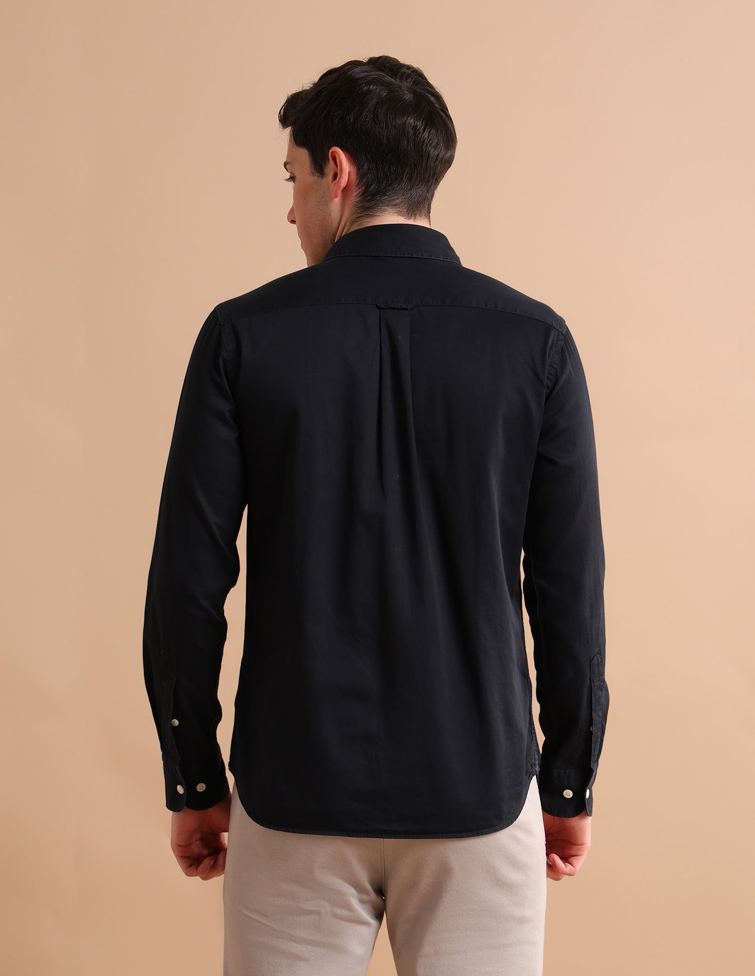 Tailored Satin Shirt Black - U.S. POLO ASSN. | Large