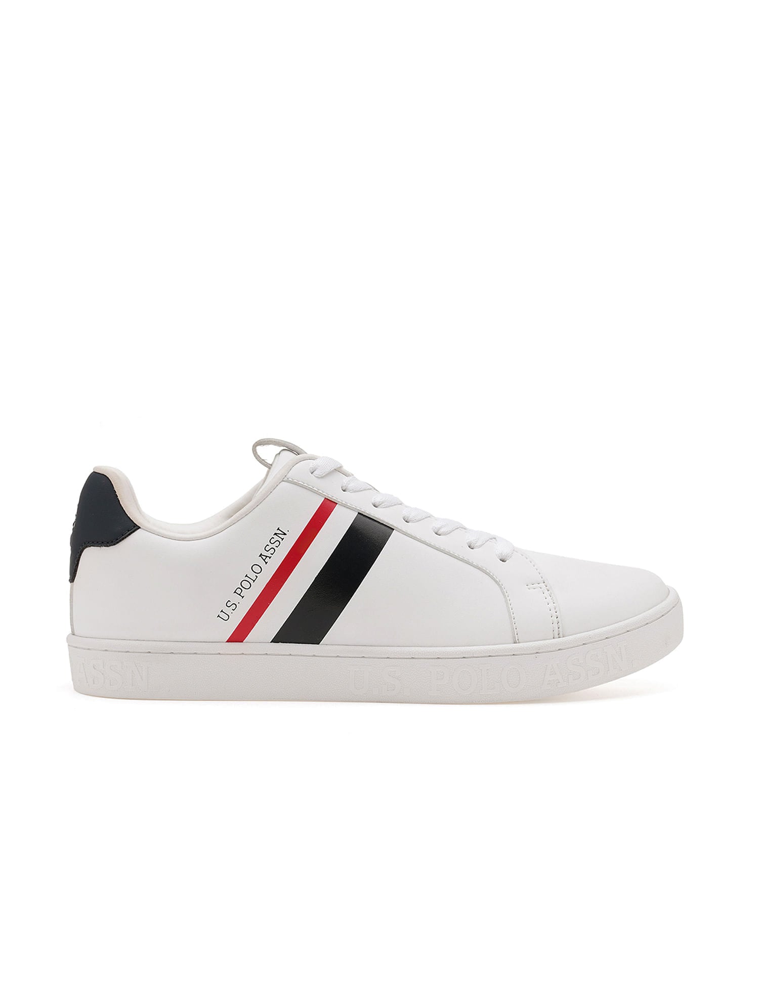 Men Ferro Solid Sneakers White - U.S. Polo Assn. India | Large
