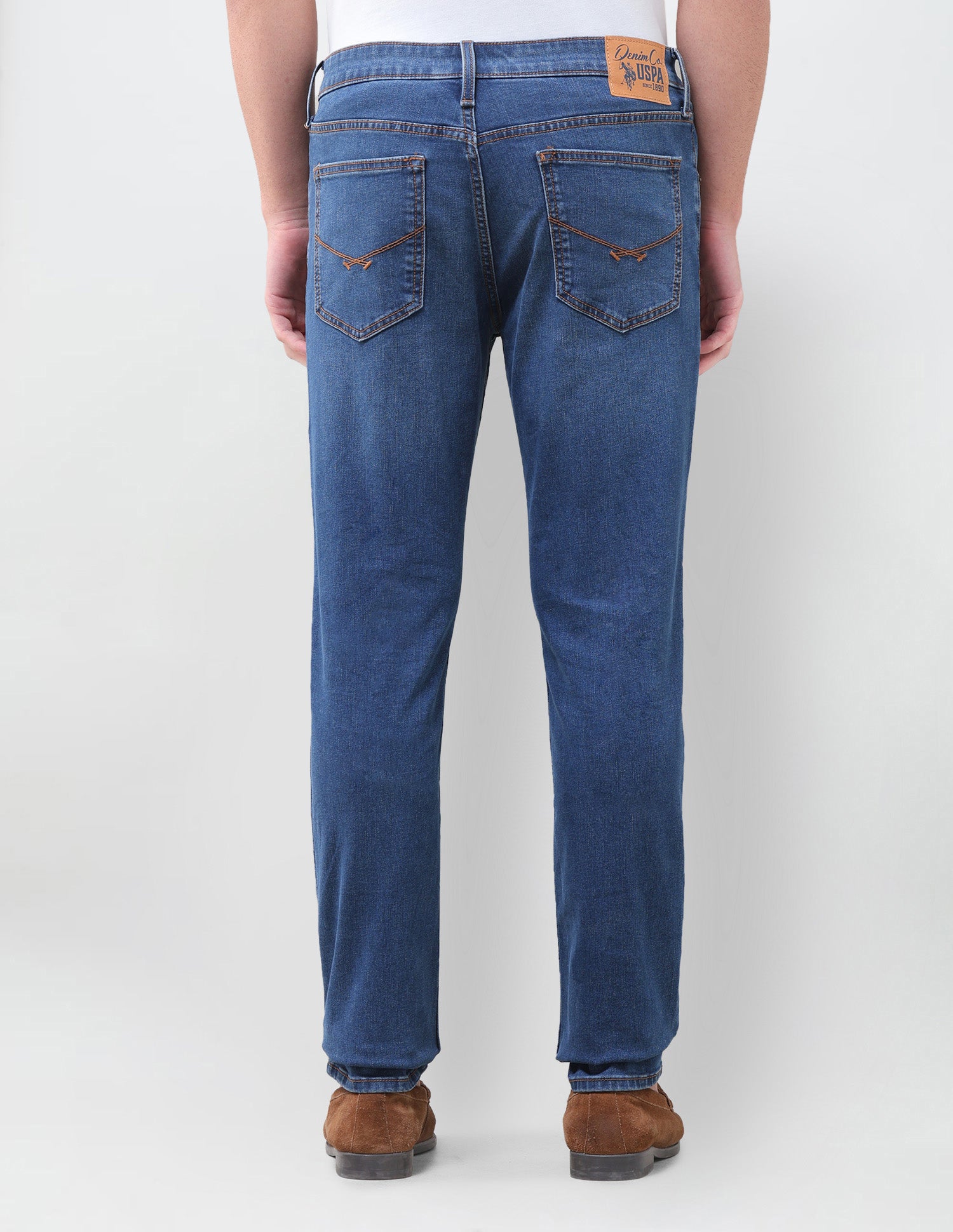 Brandon Slim-Tapered Fit Blue Jeans Indigo - U.S. Polo Assn. India | Large