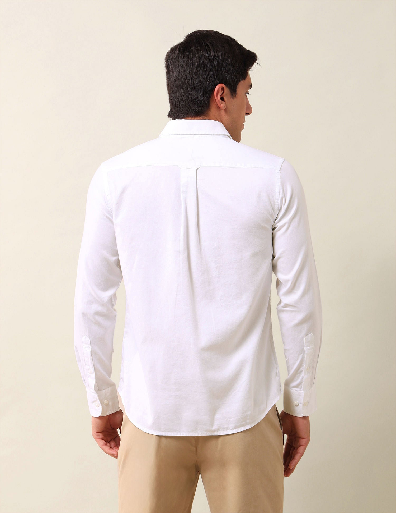 Tailored Fit Solid Shirt White - U.S. POLO ASSN. | Large