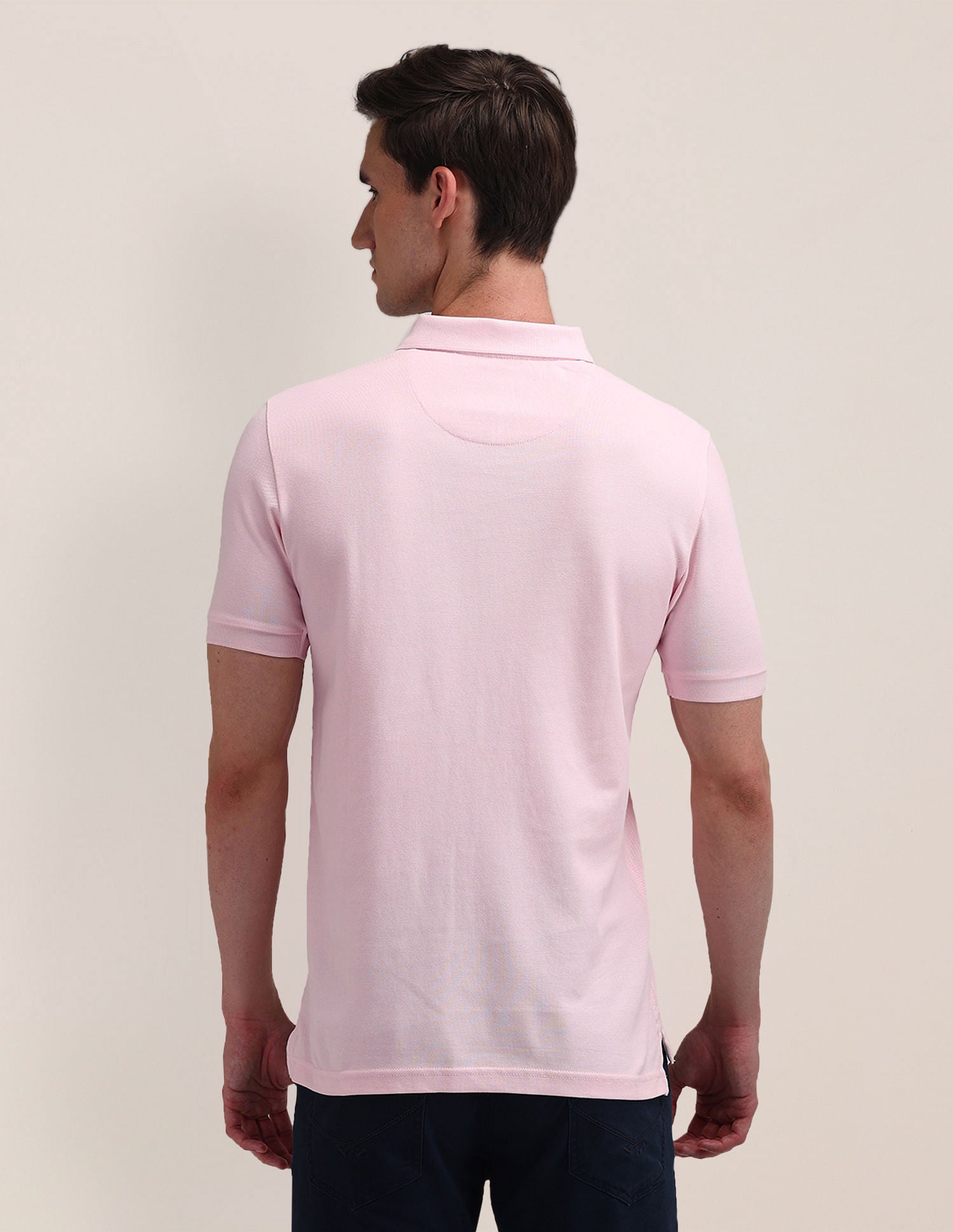 Solid Slim Fit Polo Shirt Light Pink - U.S. POLO ASSN. | Large