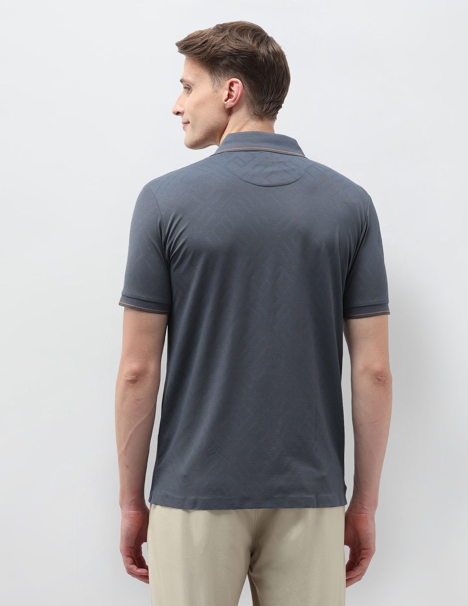 Textured Regular Fit Polo Shirt Dark Grey - U.S. POLO ASSN. | Large