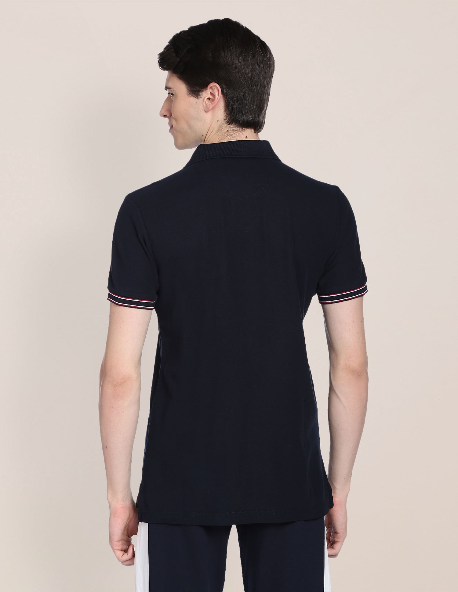 Solid Pique Polo Shirt Navy - U.S. Polo Assn. India | Large