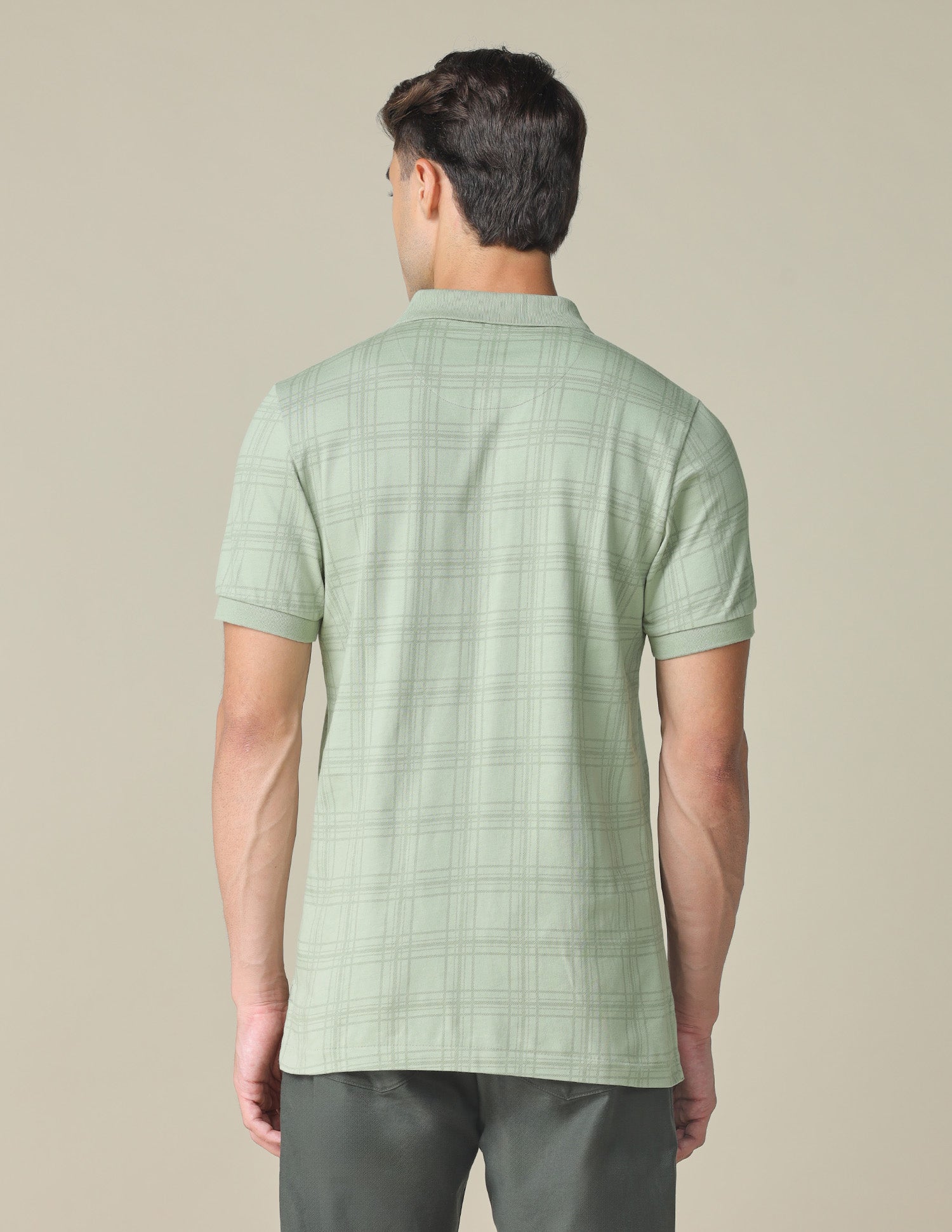 All-Over Printed Regular Fit Polo Shirt Light Olive - U.S. Polo Assn. India | Large