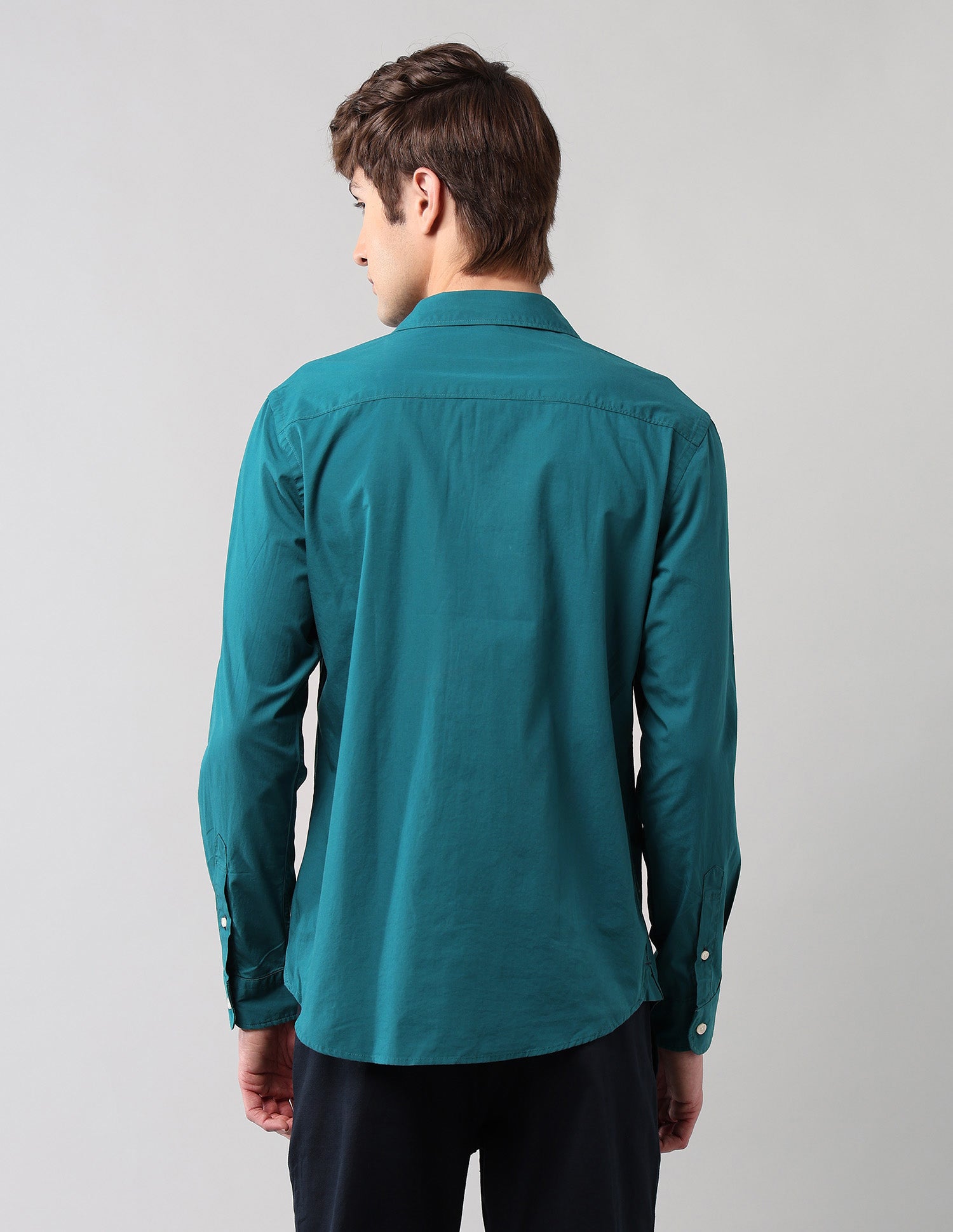 Pure Cotton Regular Fit Shirt Teal - U.S. Polo Assn. India | Large