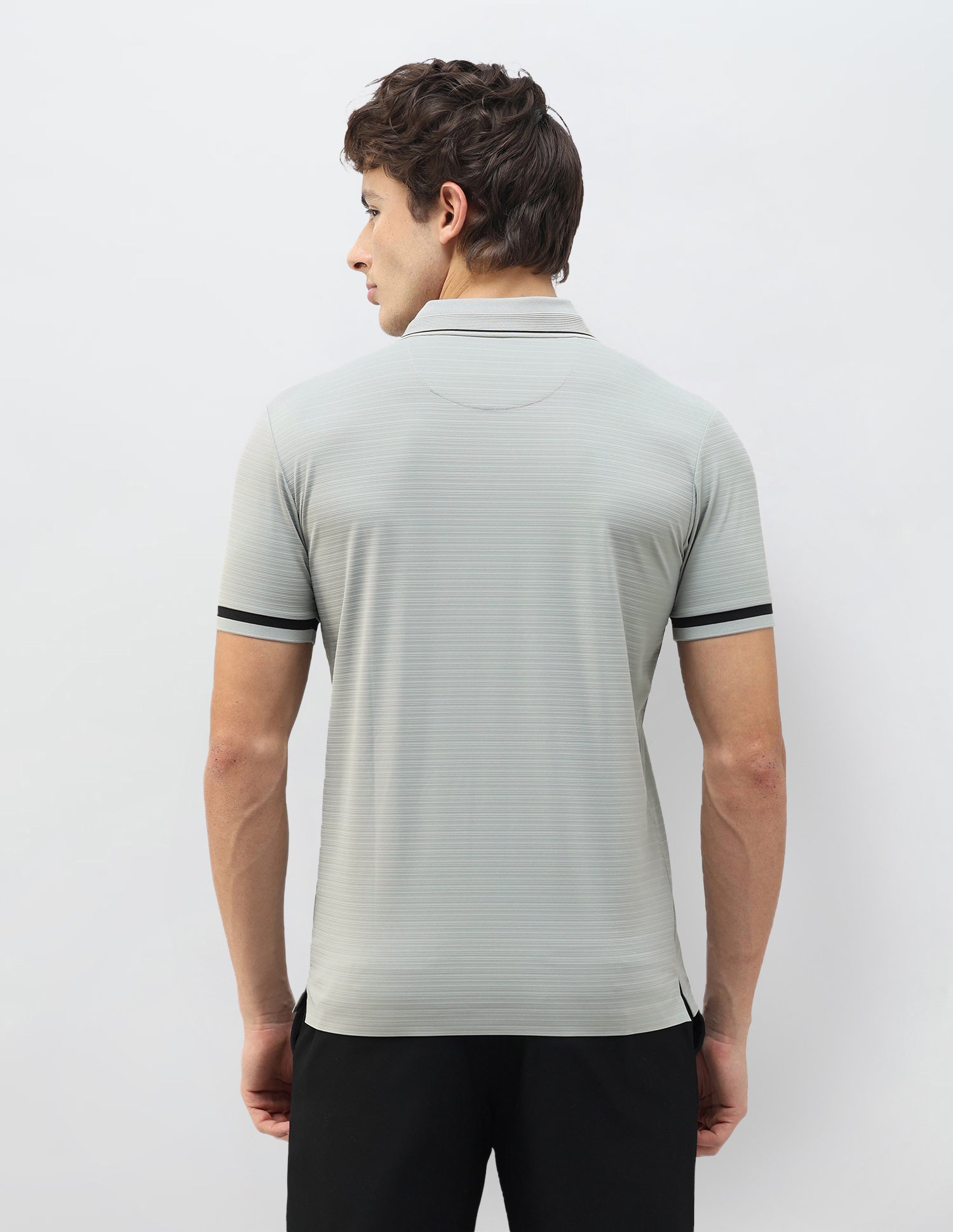 Textured Regular Fit Polo Shirt Light Grey - U.S. Polo Assn. India | Large