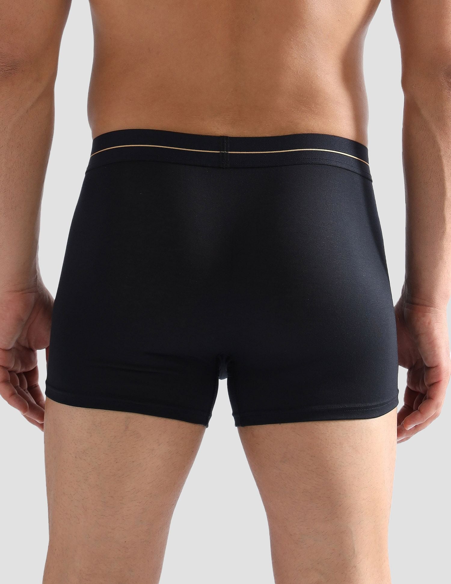 Anti Microbial Solid PT004 Trunks - Pack of 1 Black - U.S. POLO ASSN. | Large