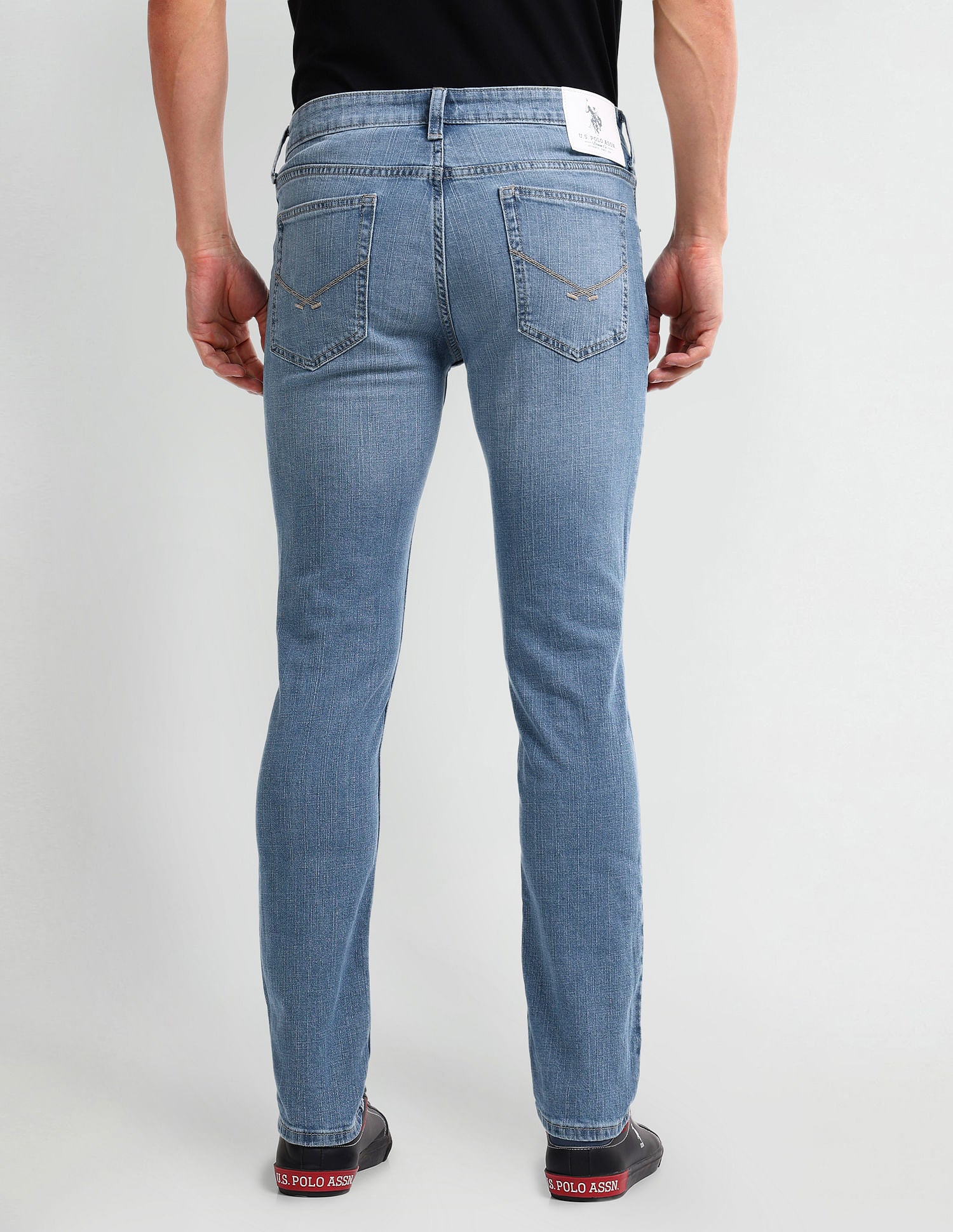 Brandon Slim Tapered Blue Jeans Blue - U.S. POLO ASSN. | Large